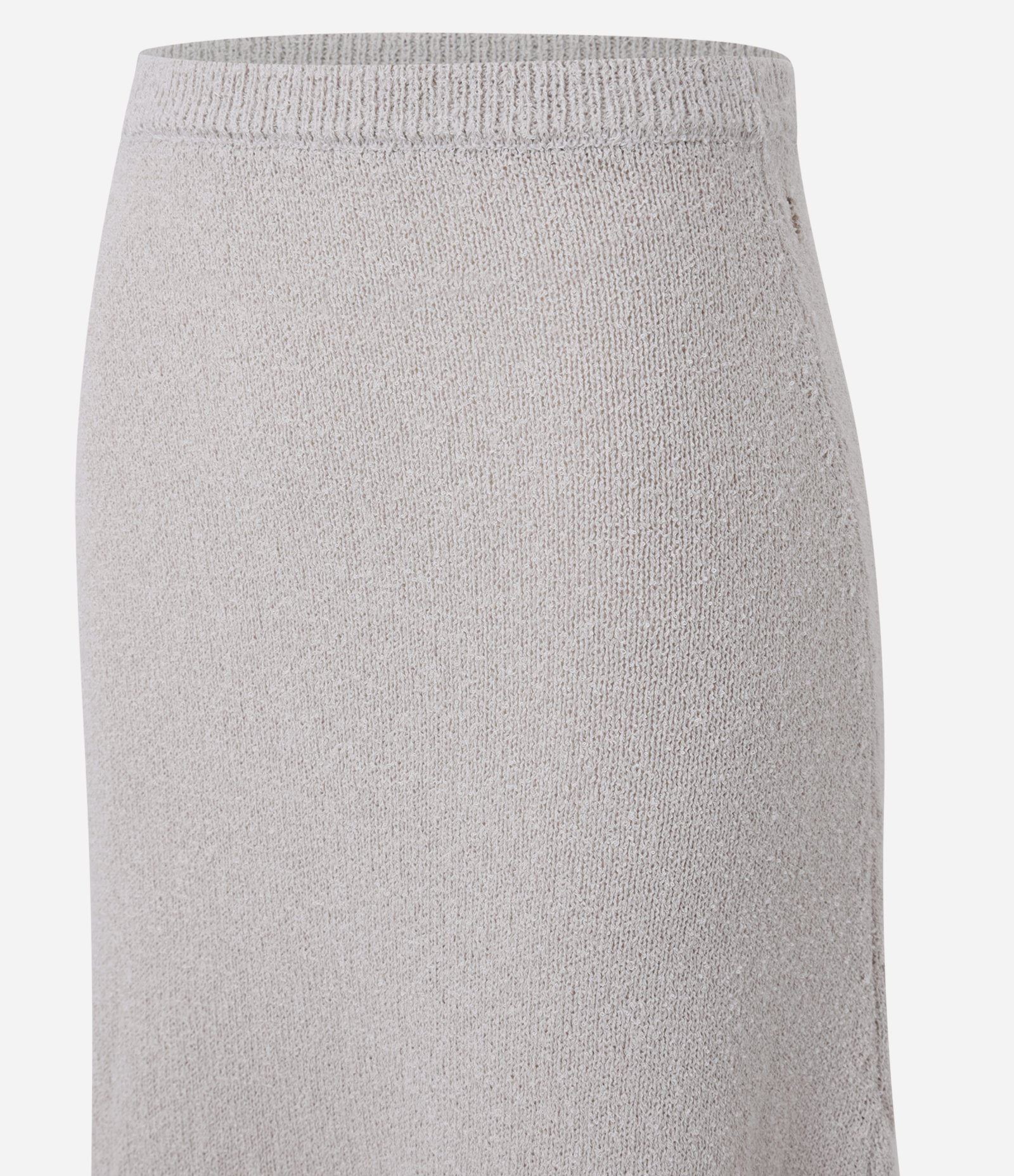 Saia Midi em Tricot com Cós Elástico Cinza 6