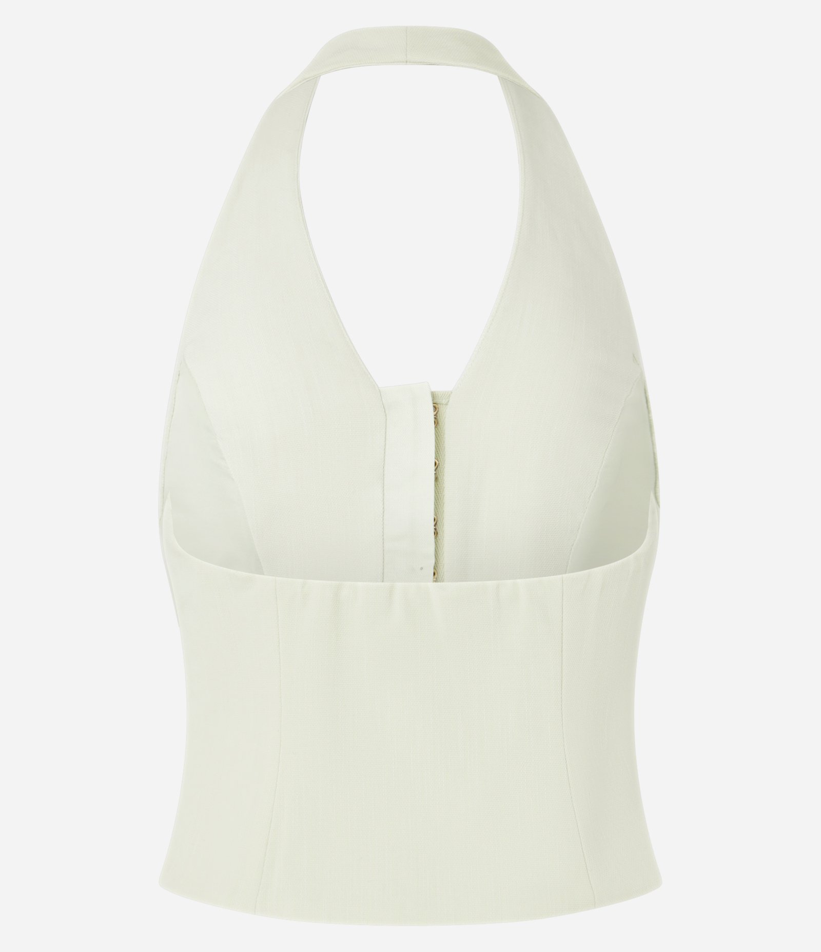 Blusa Frente Única Alfaiatada com Colchetes Verde Claro 8