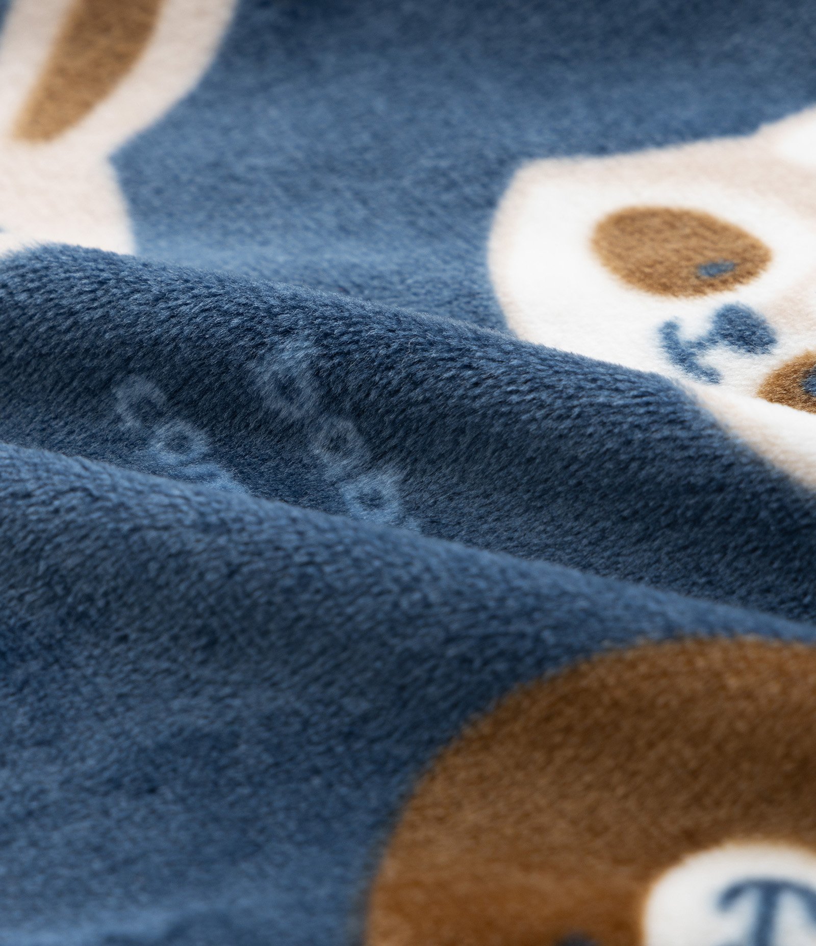 Macacão Infantil em Plush com Ursos e Coelhos - Tam 0 a 24 meses Azul 4