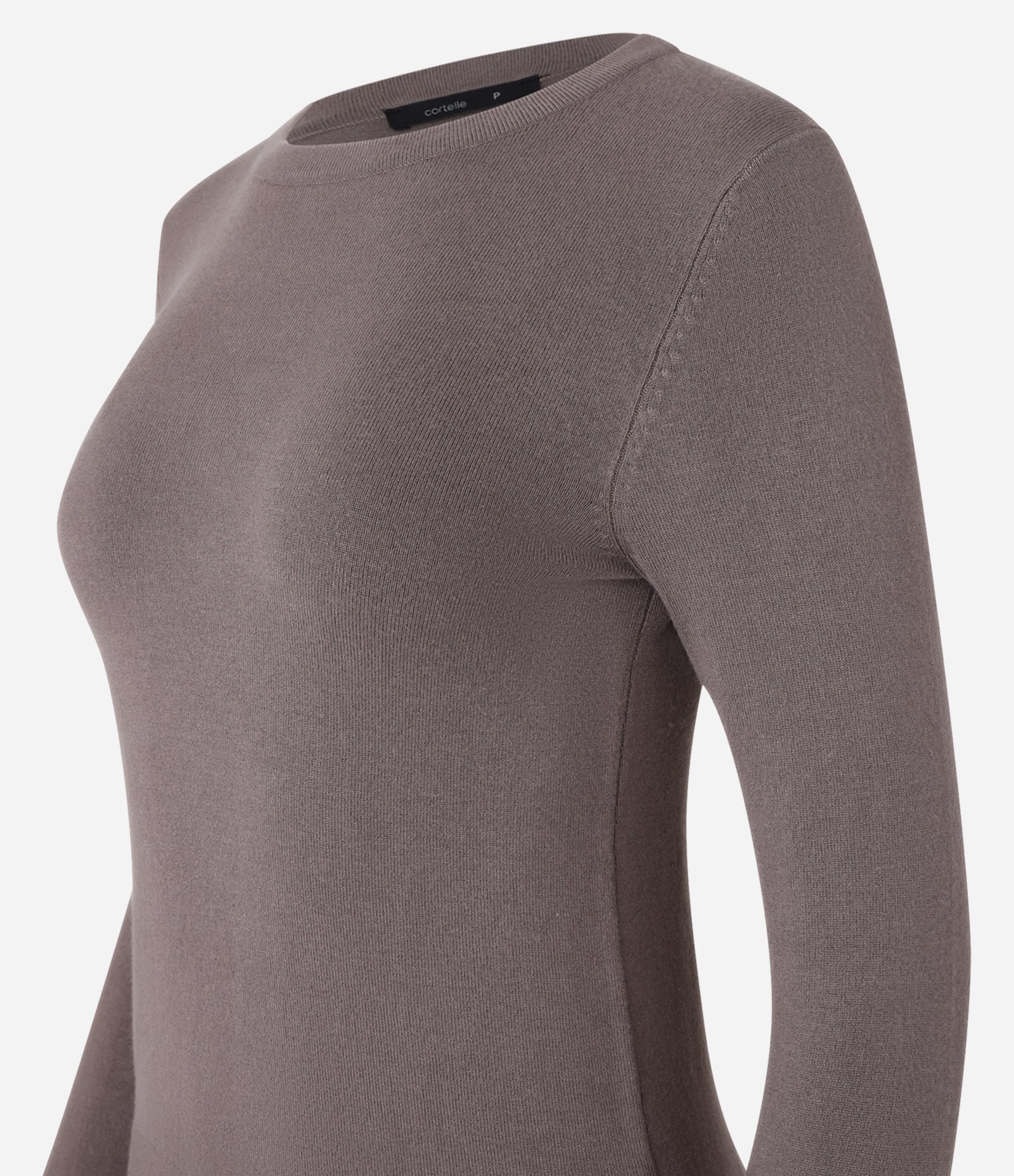 Suéter em Tricô com Botões no Punho Chumbo 3