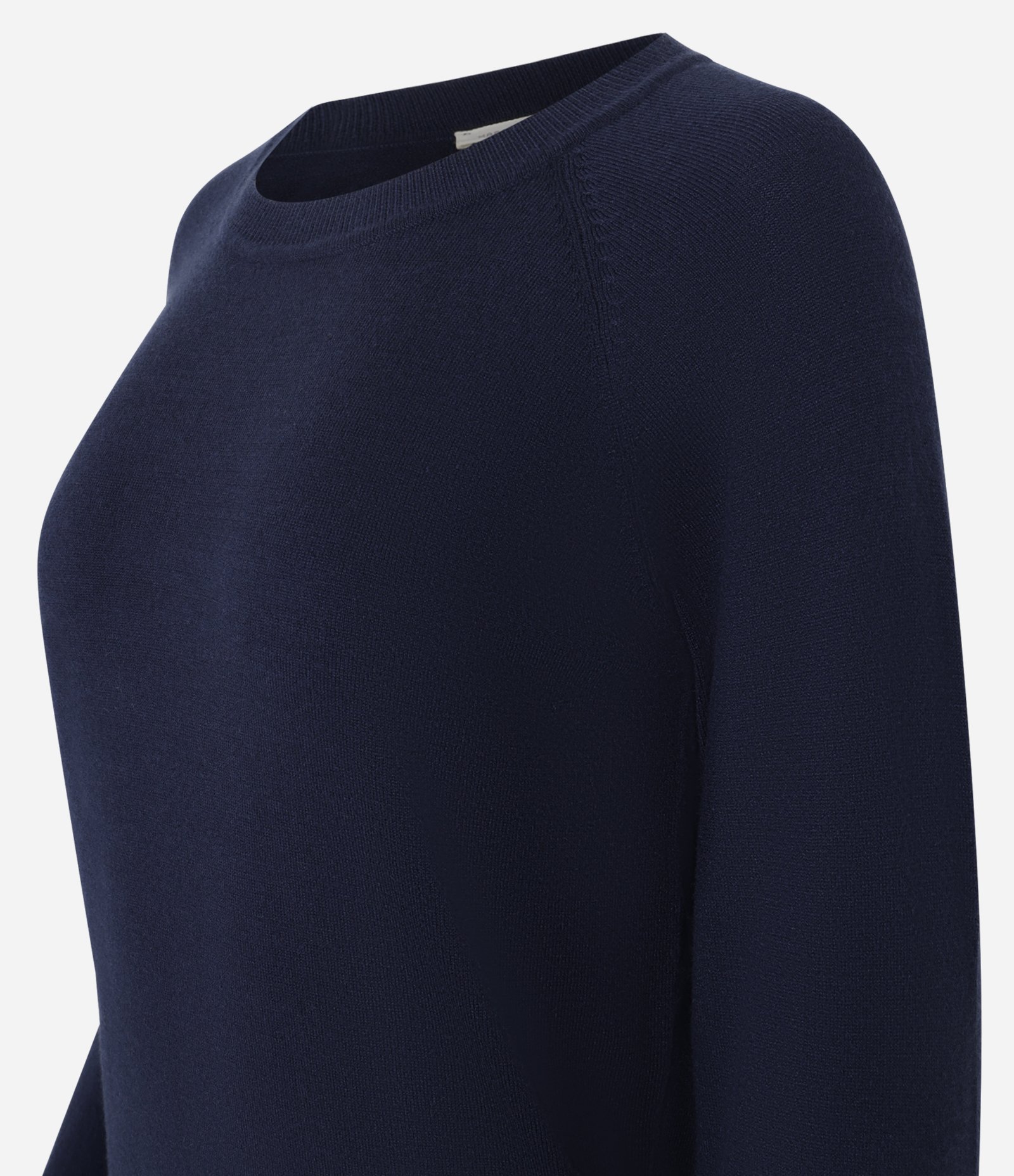 Suéter em Tricô com Gola Redonda Azul Escuro 6
