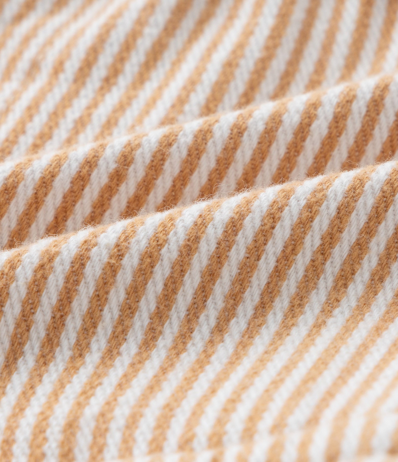 Calça Infantil em Sarja com Listras e Bolsinhos Cargo - Tam 0 a 18 meses Bege 3