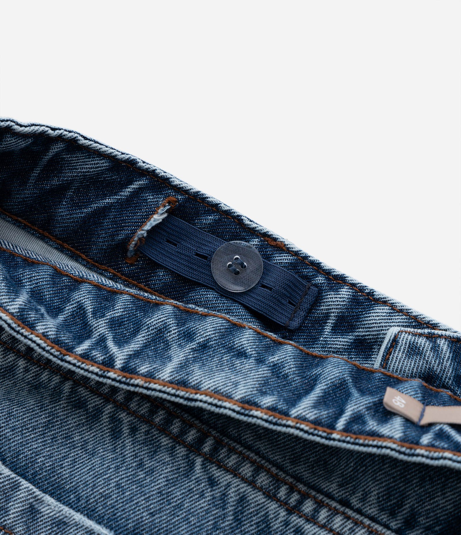 Calça Barrel em Jeans Curve & Plus Size Azul 7