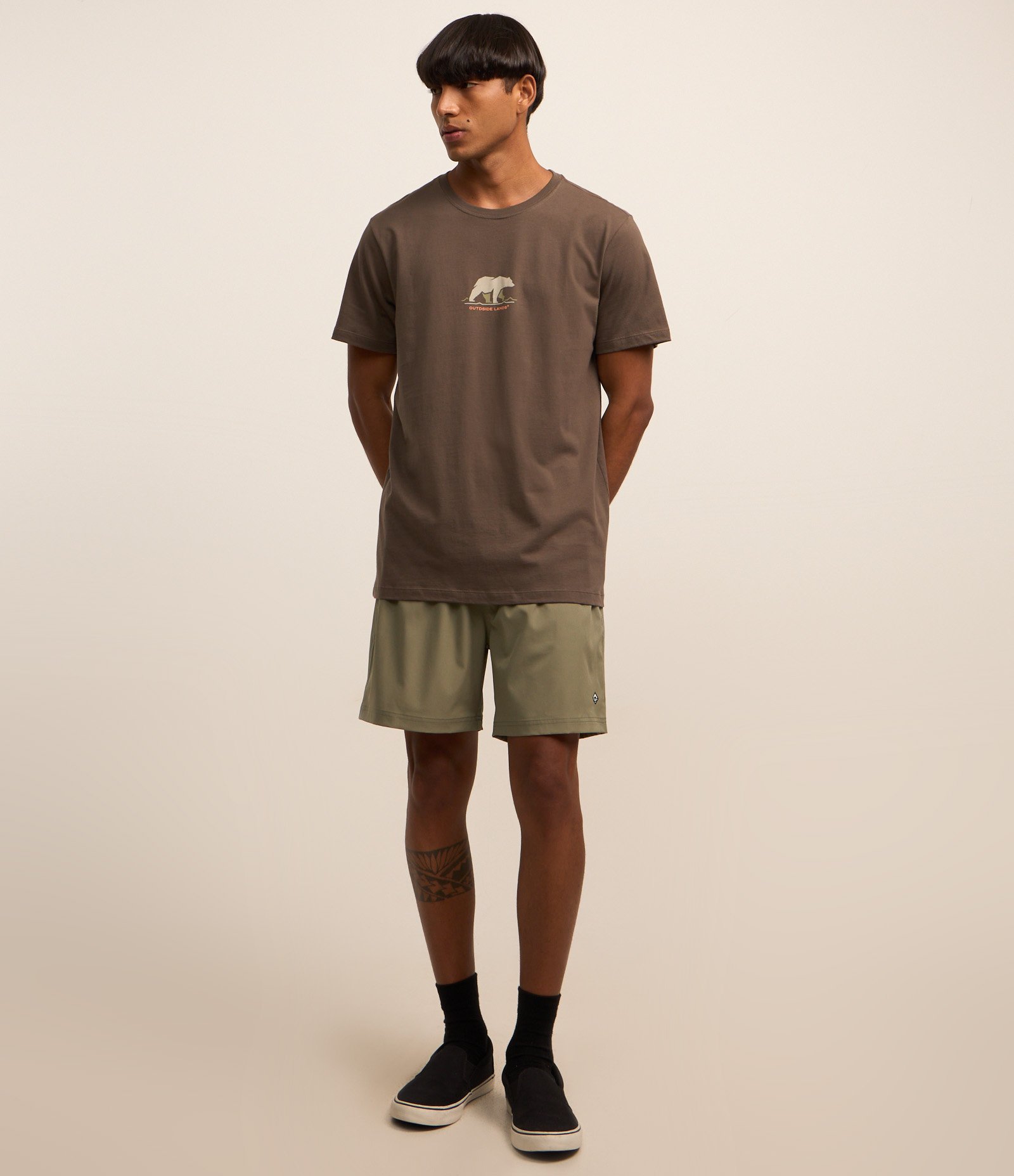 Camiseta Comfort em Algodão com Estampa de Urso Marrom 2