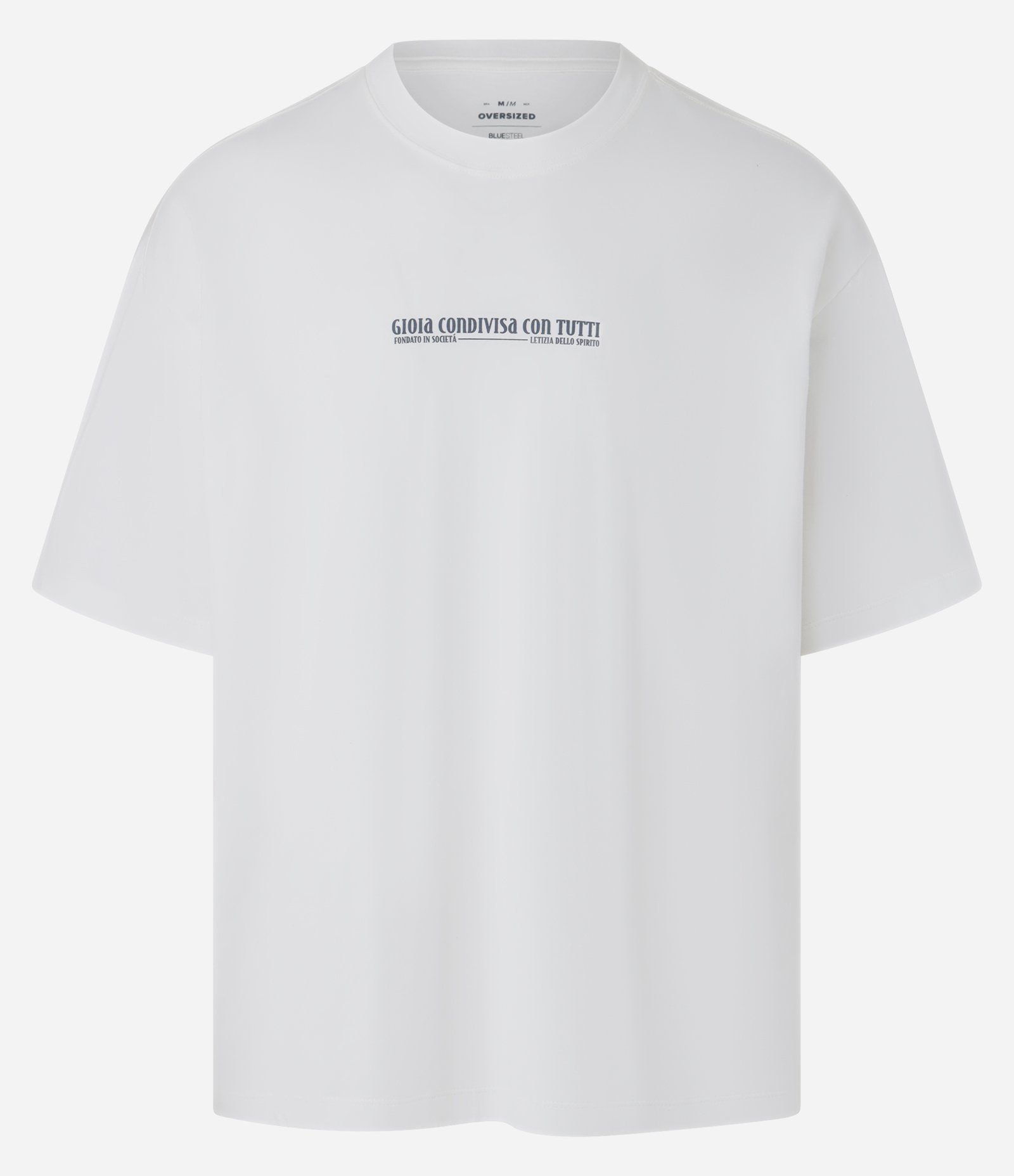 Camiseta Oversized em Malhão com Estampa Lettering e Arte Branco 6