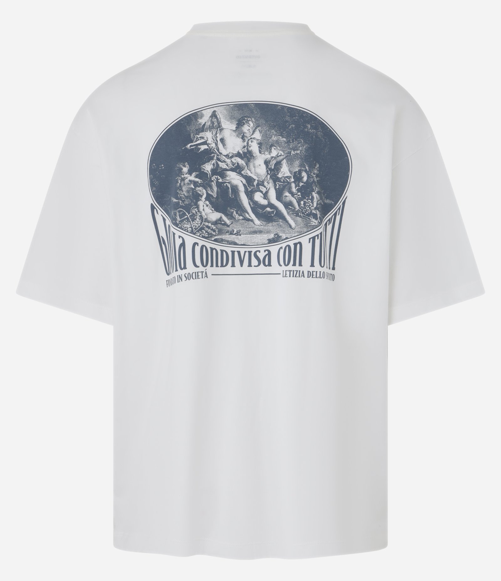 Camiseta Oversized em Malhão com Estampa Lettering e Arte Branco 7