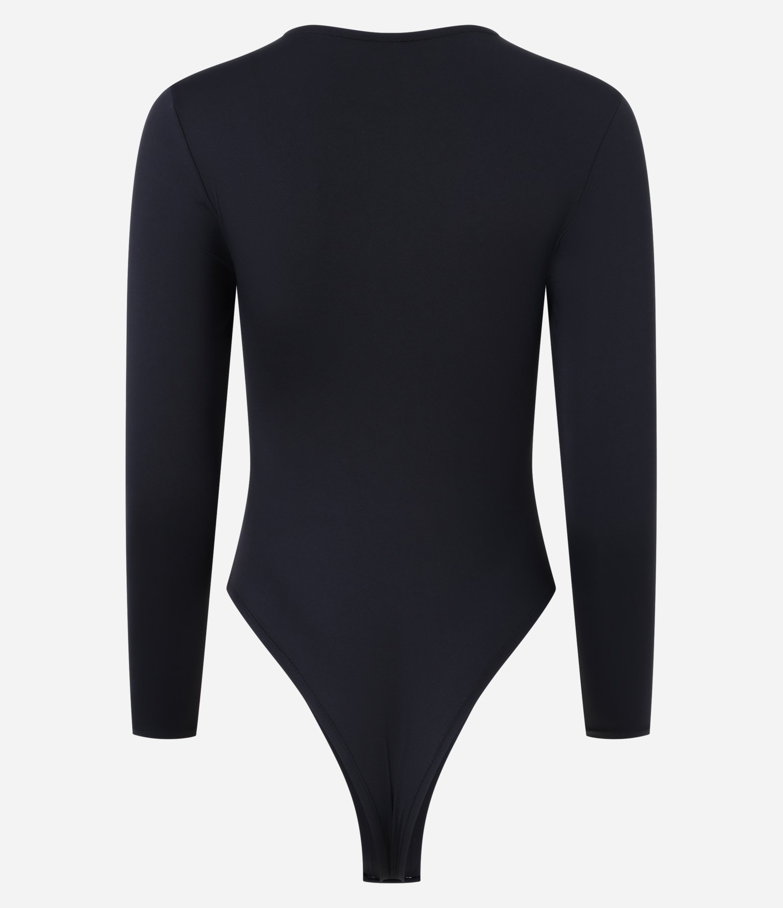 Body em Poliamida Manga Longa Preto 4