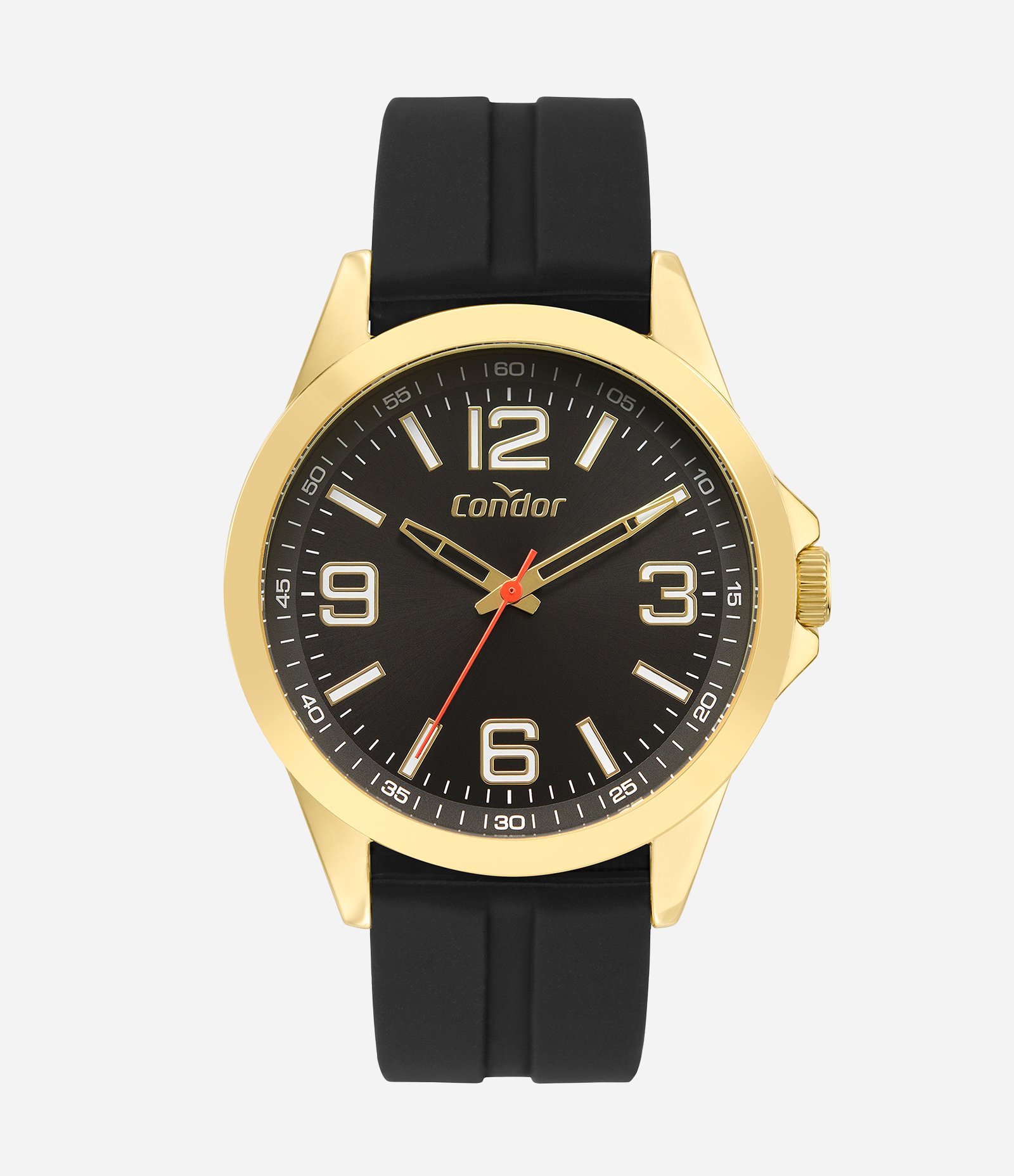 Kit Relógio Condor Masculino Analógico Preto 1