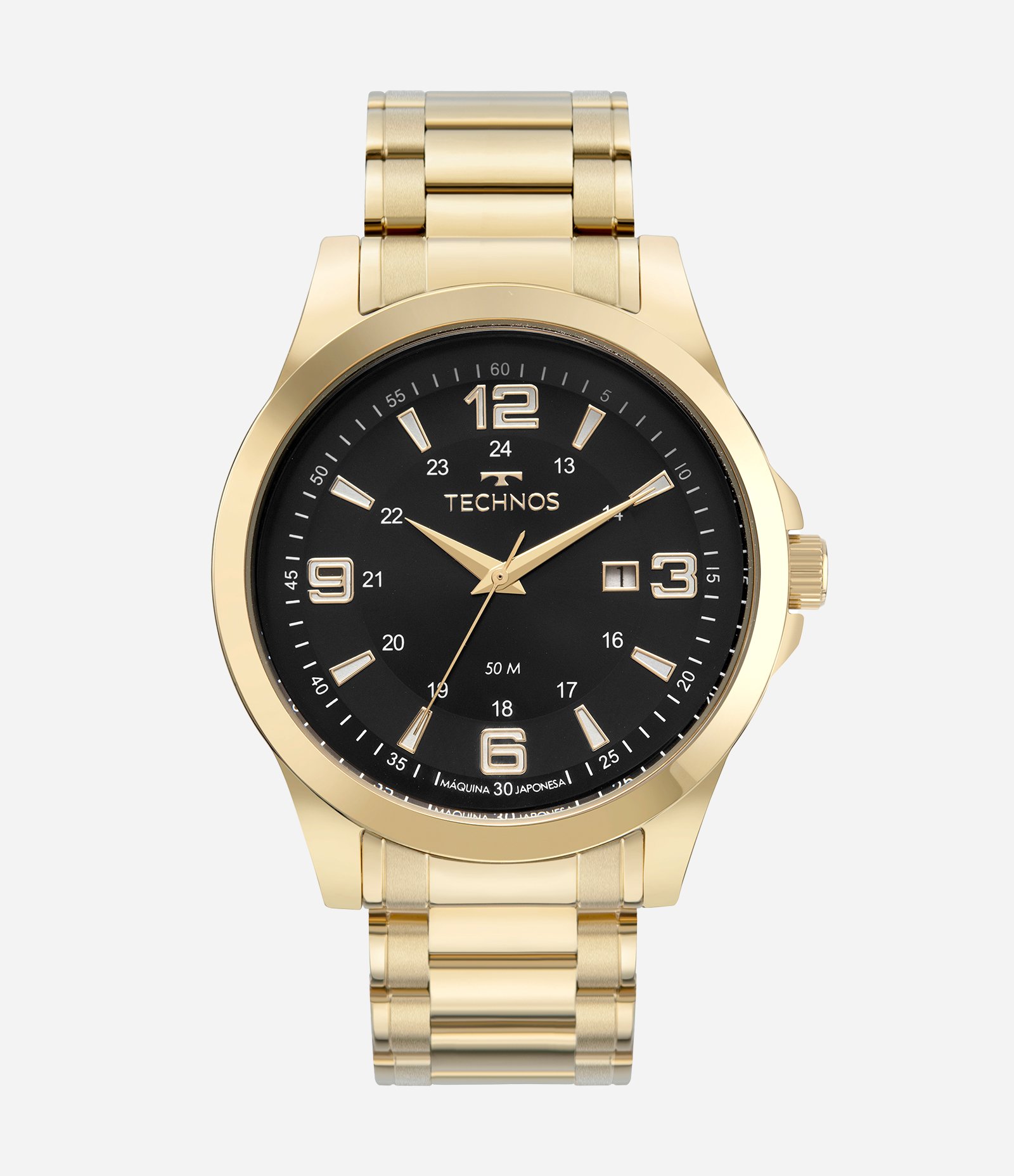 Relógio Technos Masculino Analógico Dourado 1