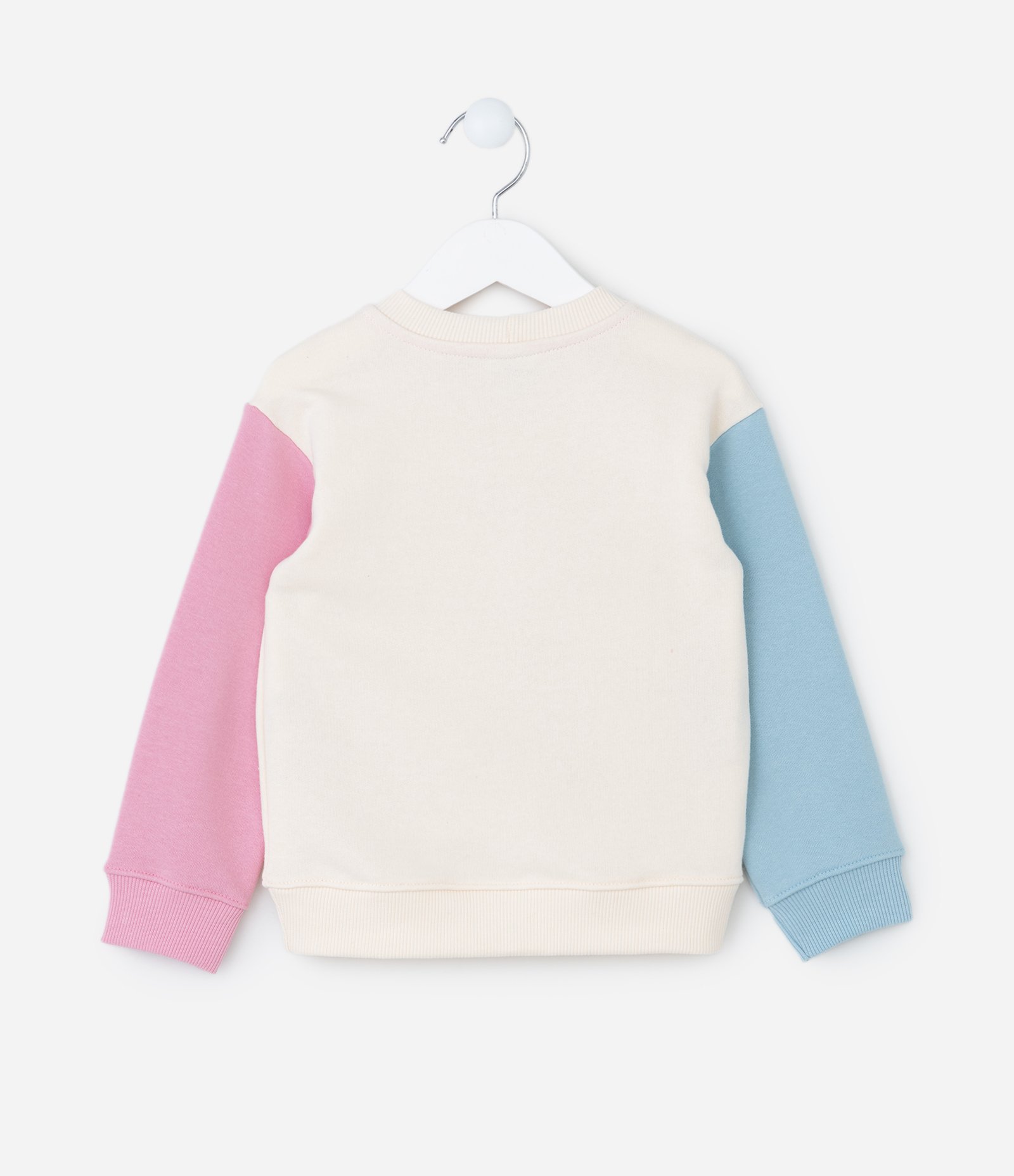 Blusão Infantil com Estampa Minnie e Margarida - Tam 1 a 6 Anos Bege/Rosa/Azul 2