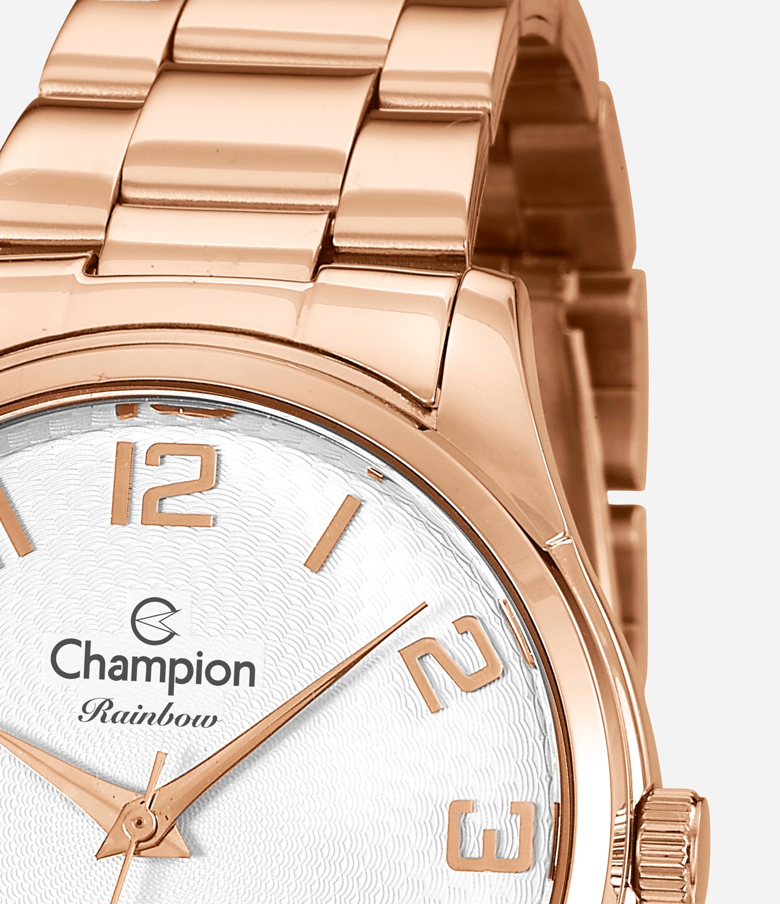 Kit Relógio Feminino Analógico Champion com Pulseira e Caixa em Metal Rose 2