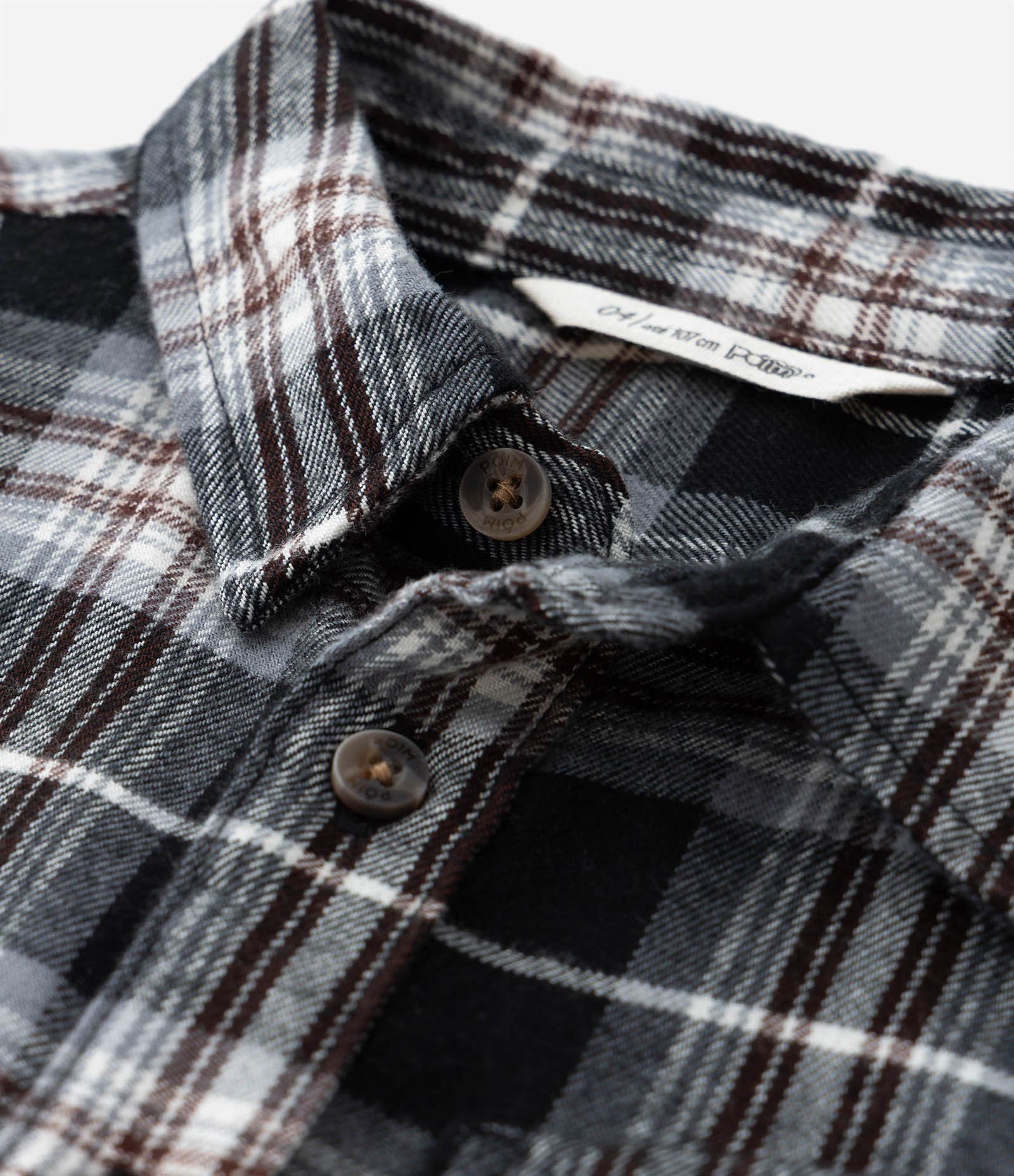 Camisa Infantil em Flanela com Estampa Xadrez - Tam 1 a 6 Anos Preto 5