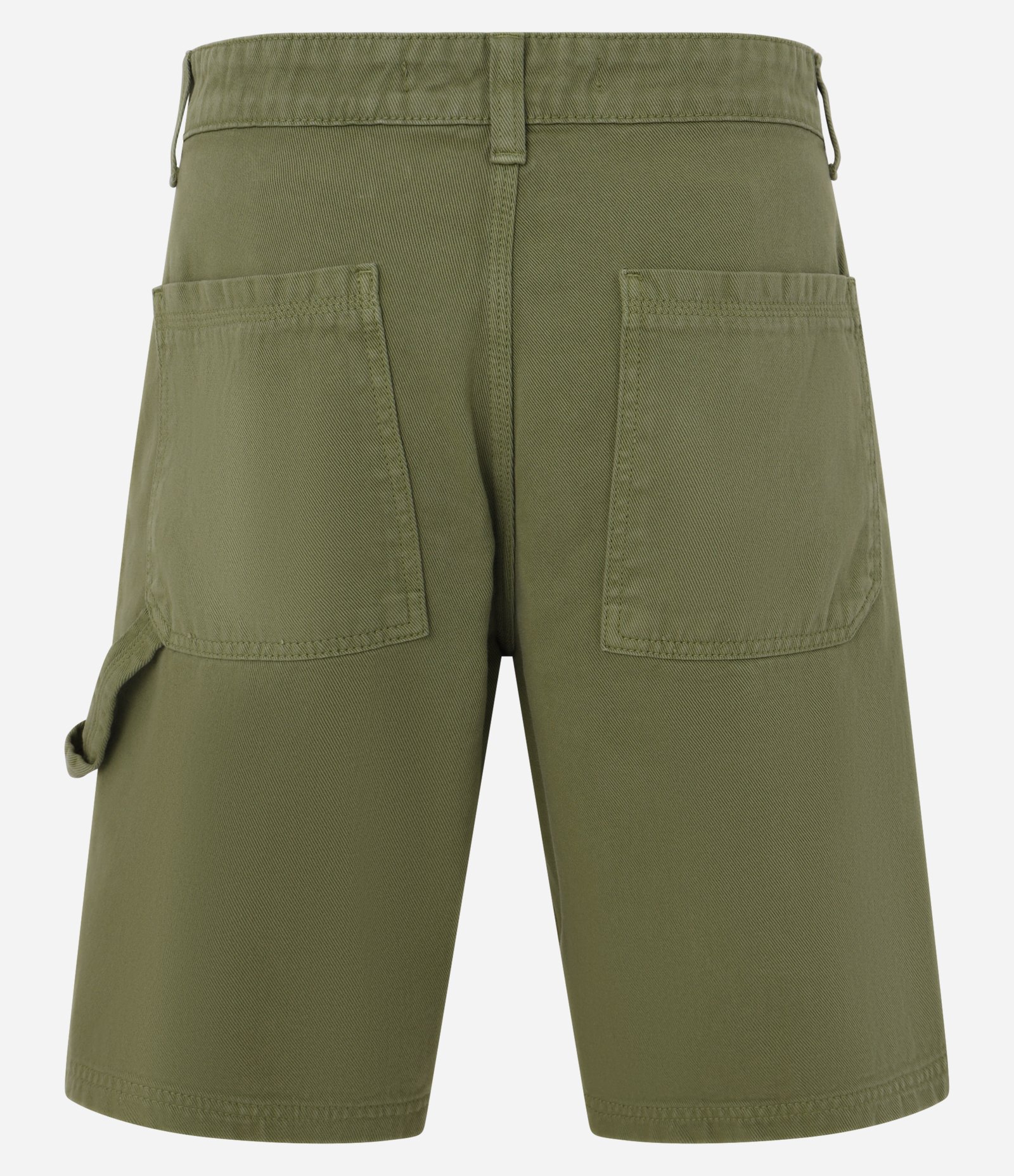 Bermuda Reta Loose em Sarja com Alça Carpenter Lateral Verde 6