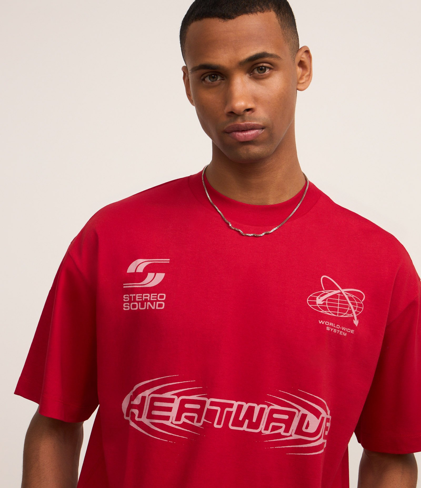 Camiseta Sportcore Overboxy com Estampa Heatwave Vermelho 3