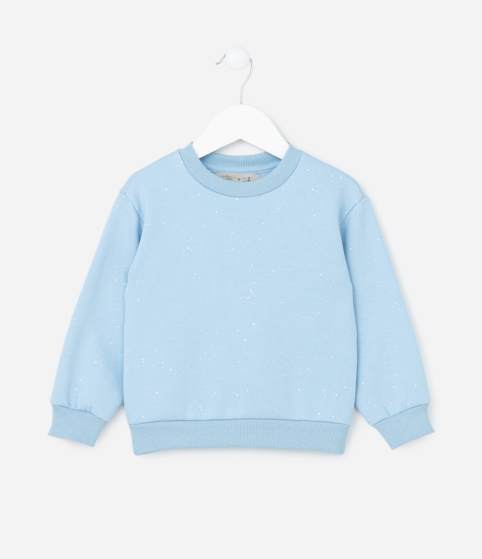 Casaco Infantil Quentinho com Brilhinhos - Tam 1 a 6 Anos Azul 1