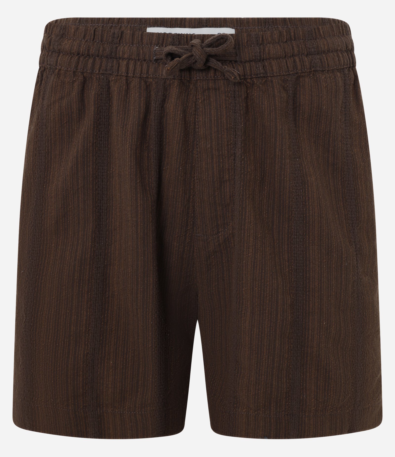 Bermuda em Algodão com Textura de Listras Marrom 6