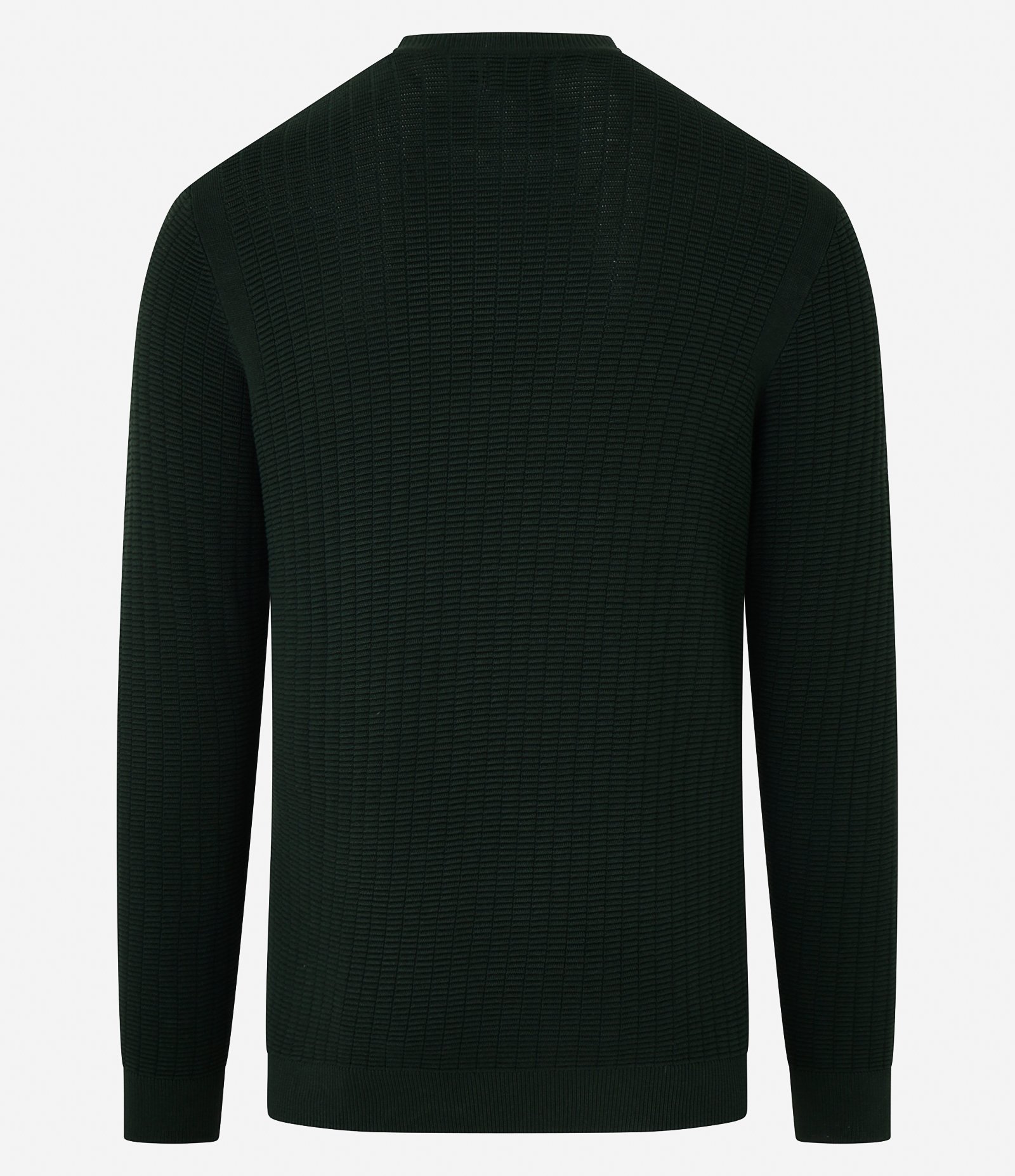 Suéter em Malha com Textura Xadrez Grid Verde Escuro 9