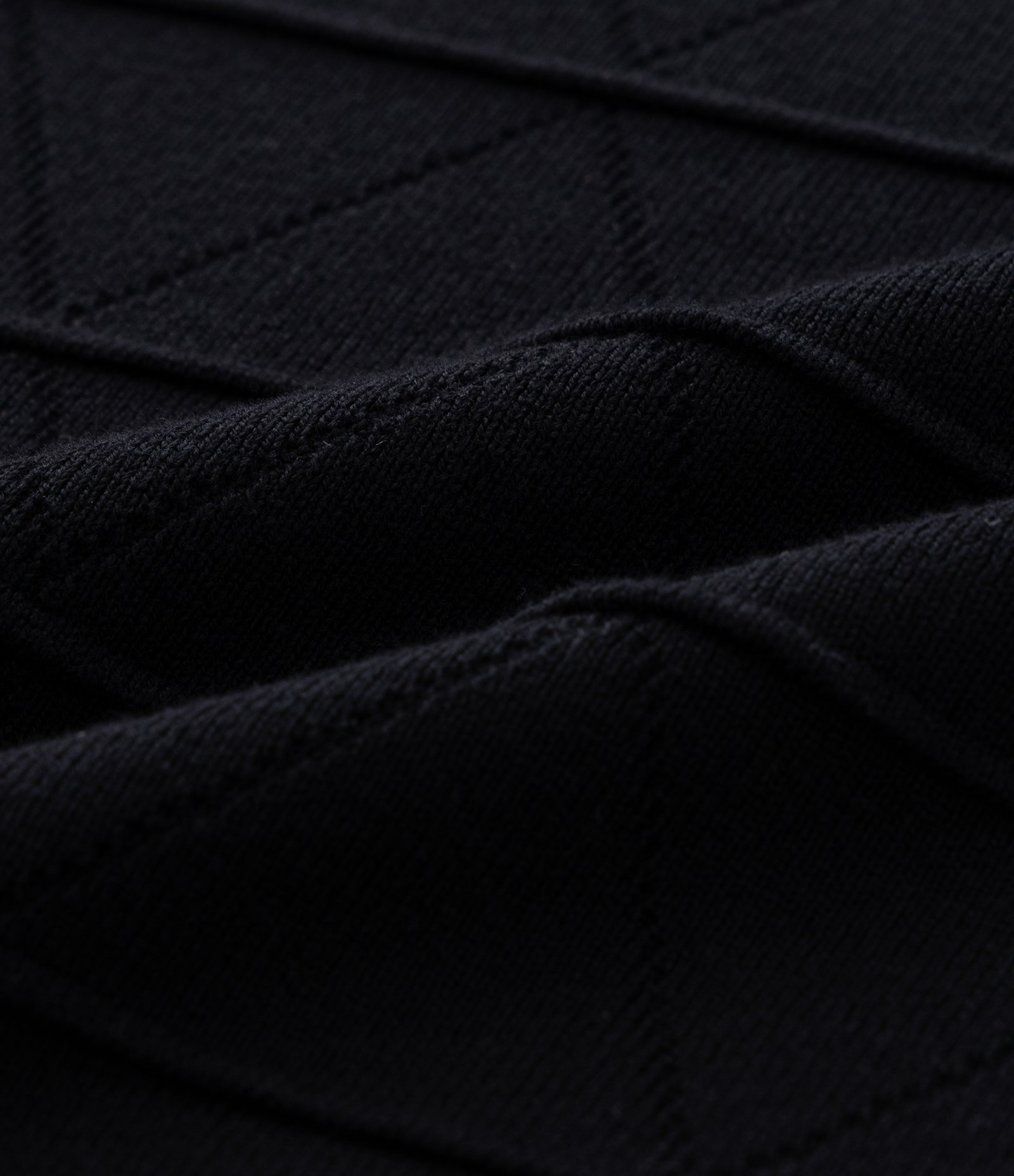 Suéter Regular em Tricô com Gola Redonda Preto 9