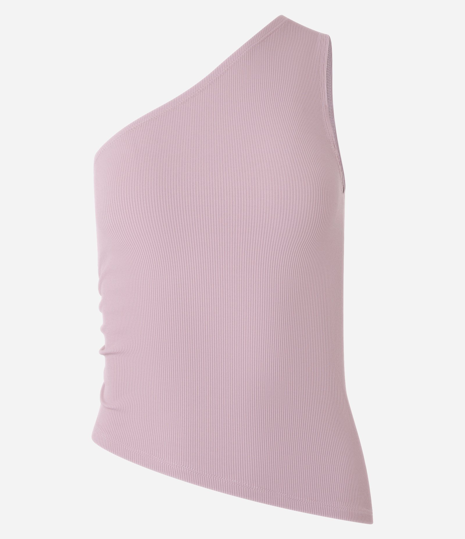 Blusa em Microfibra com Ombro Só e Franzido Lateral Rosa 4