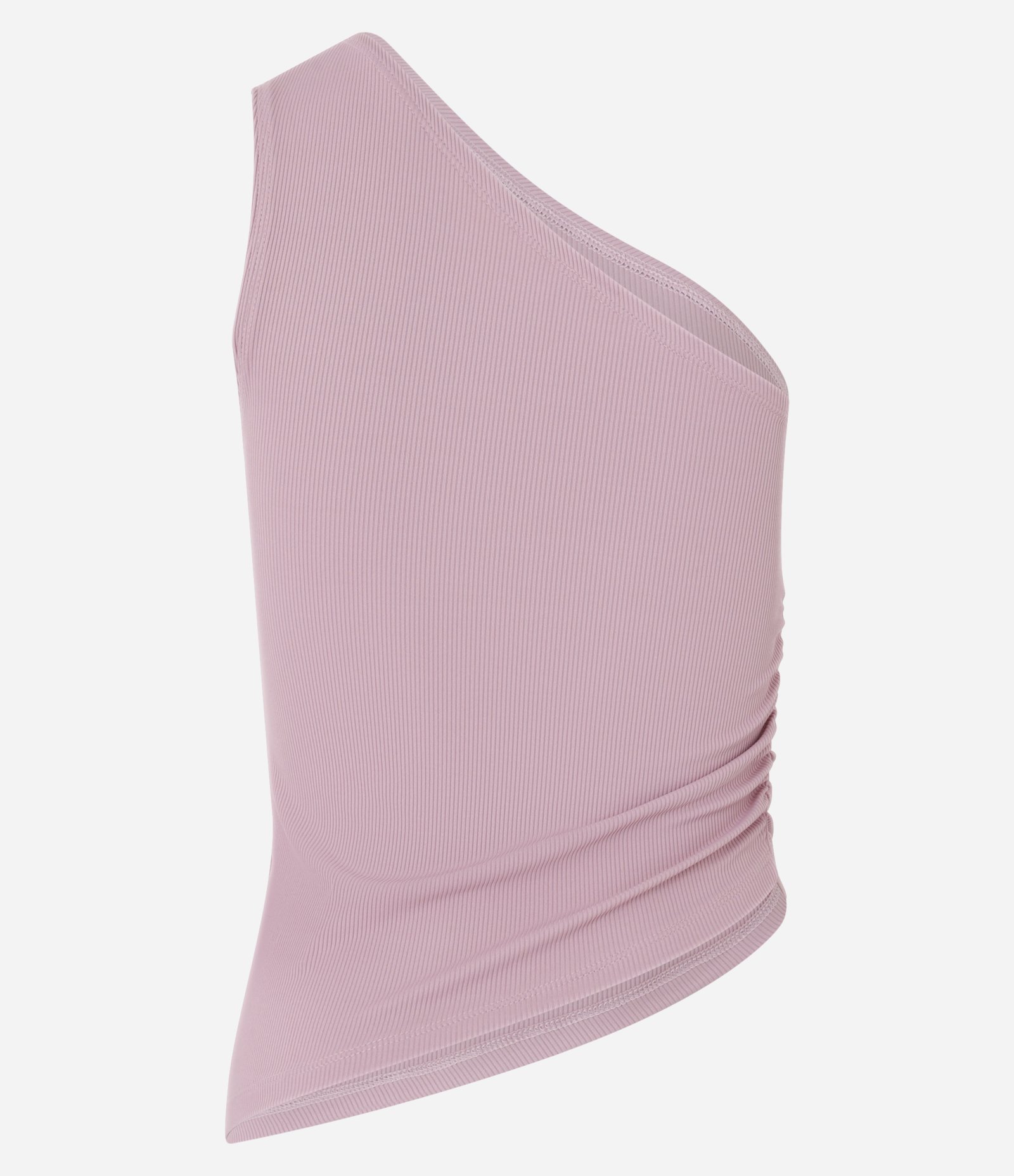 Blusa em Microfibra com Ombro Só e Franzido Lateral Rosa 5