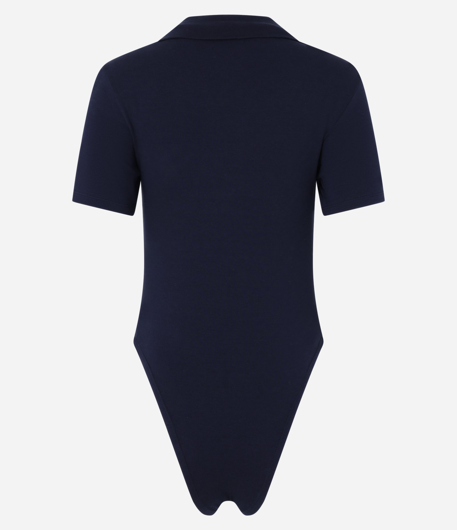 Body em Ribana com Gola Polo e Manga Curta Azul Marinho 7