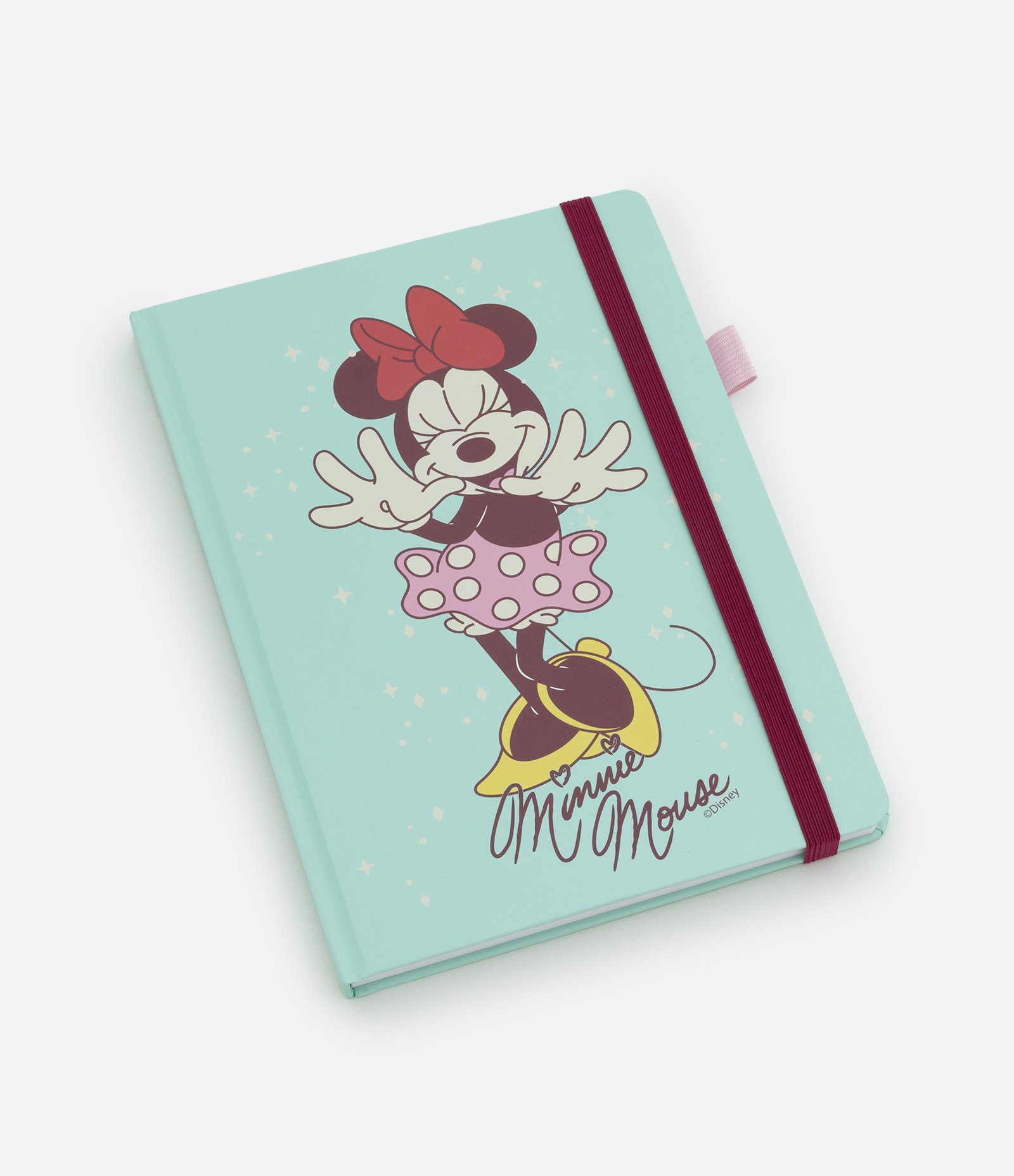 Caderno em Papel com Elástico e Estampa Minnie Verde 1