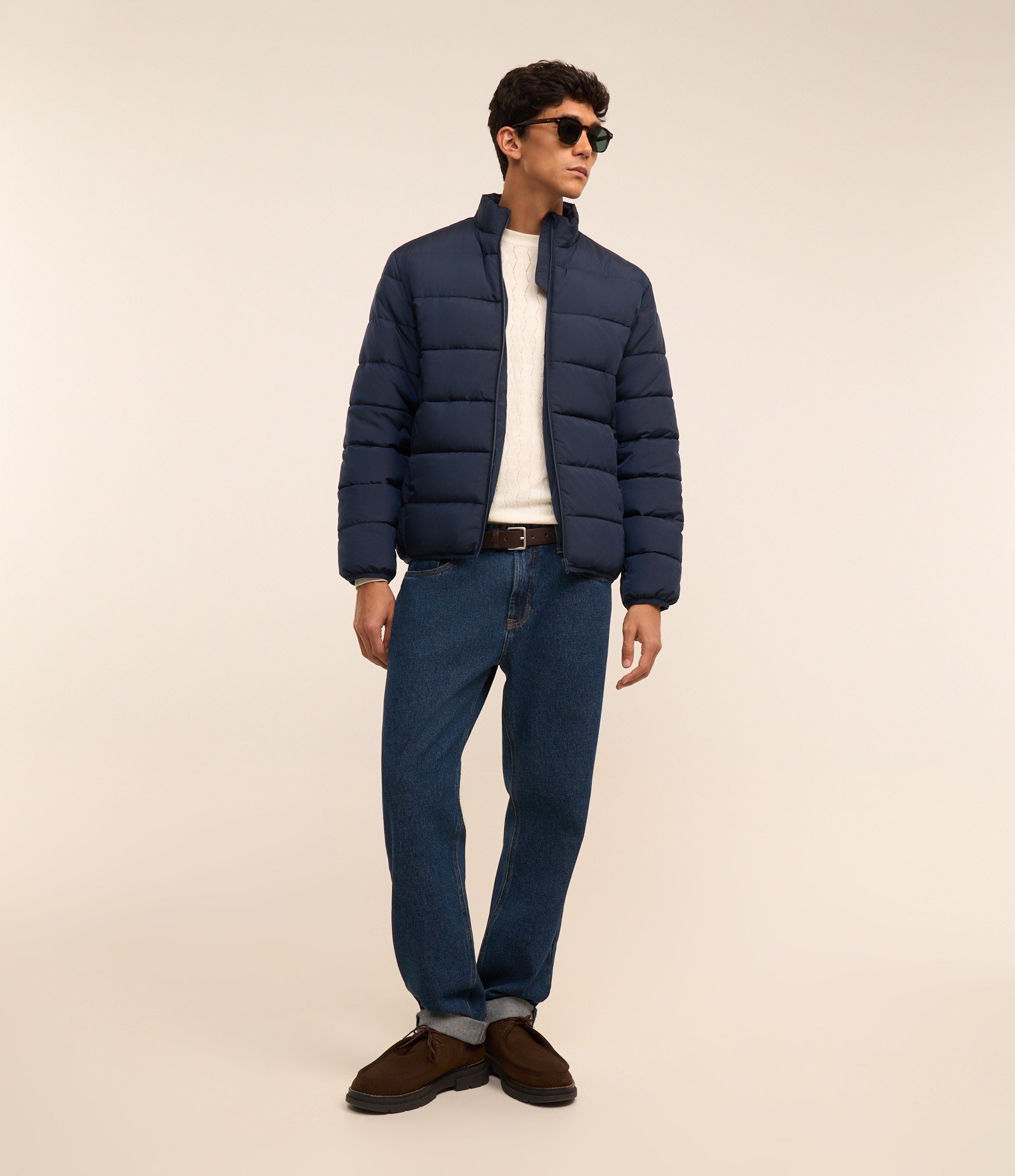 Jaqueta em Microfibra com Zíper Azul 2