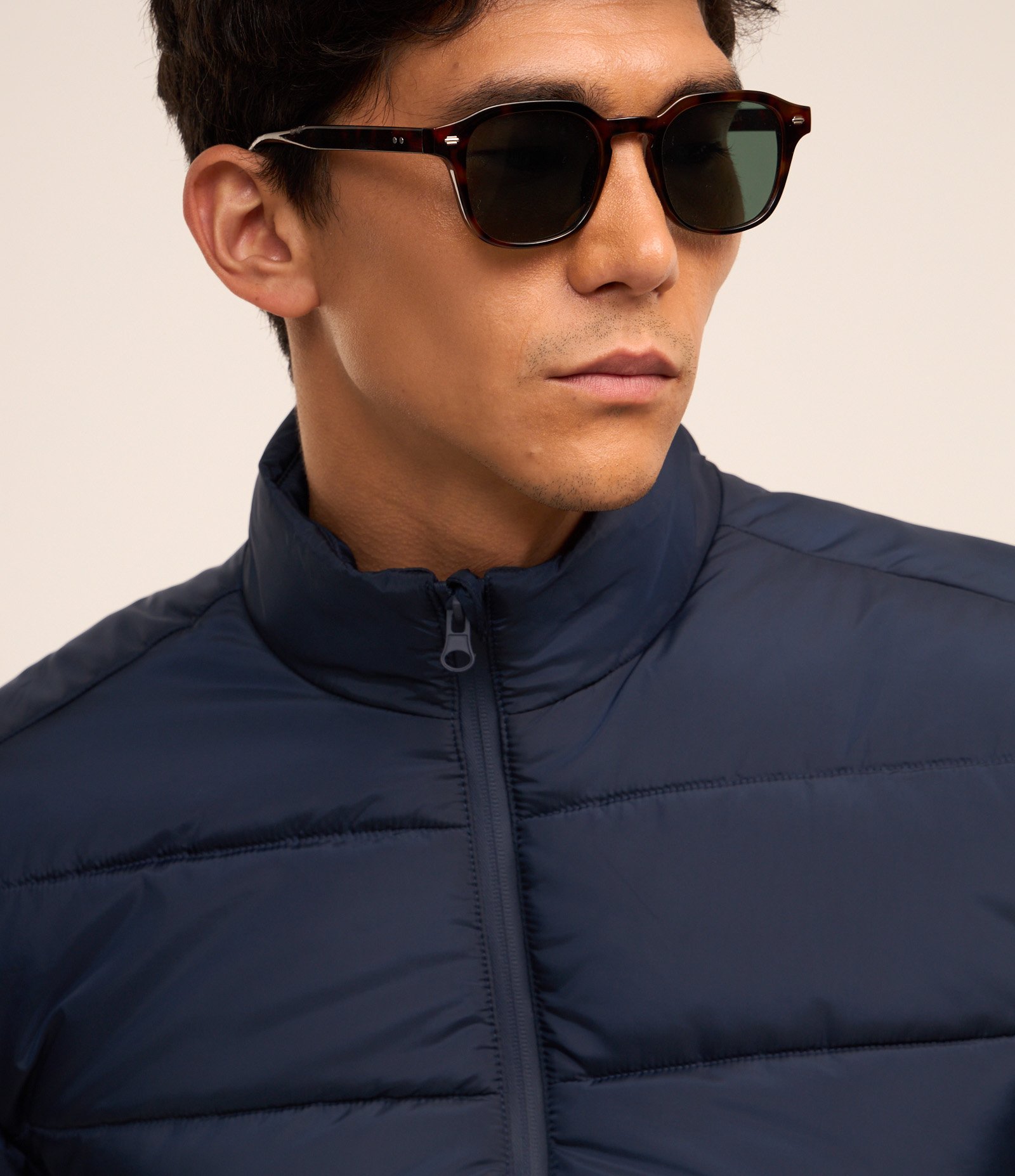 Jaqueta em Microfibra com Zíper Azul 4