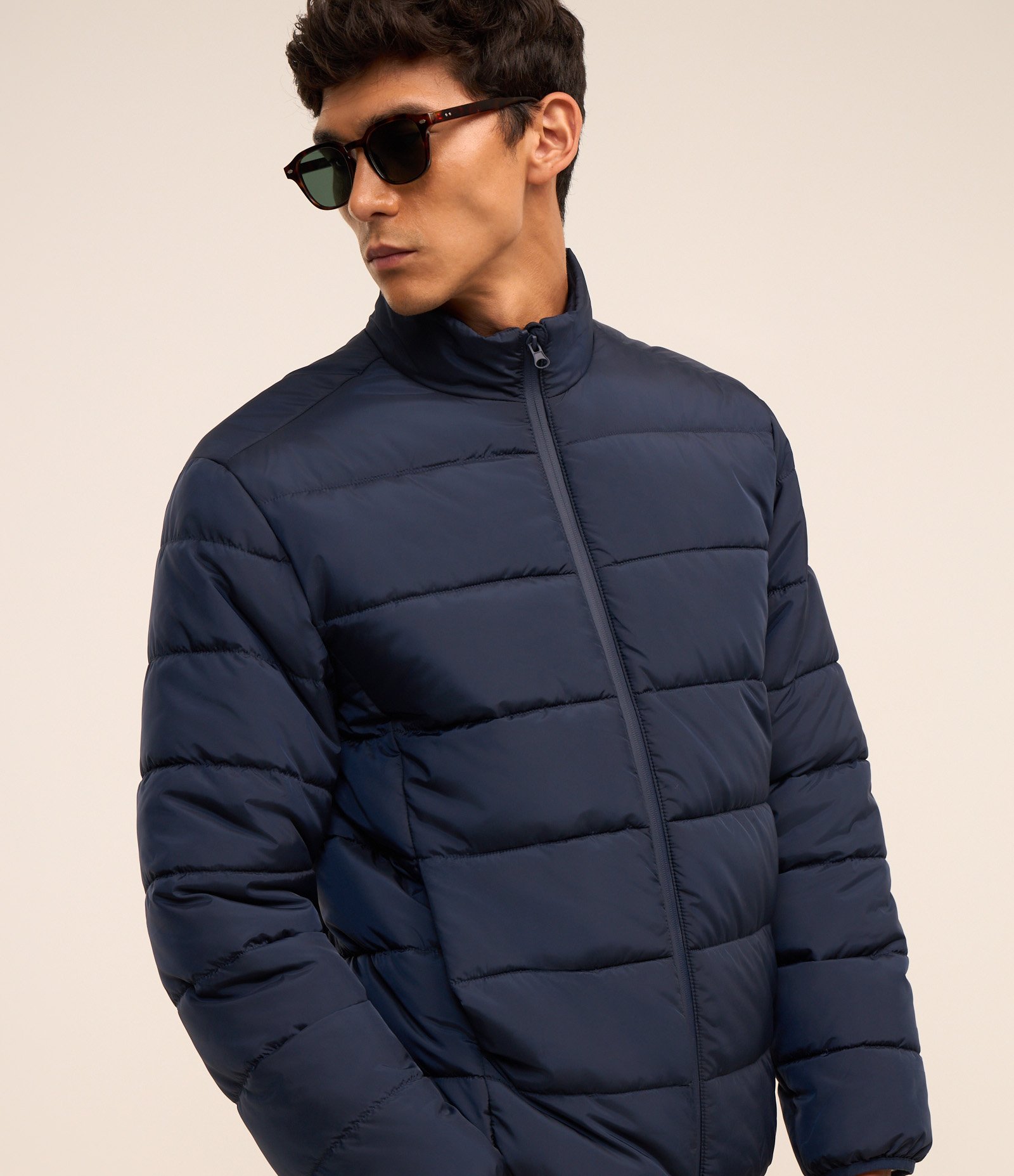 Jaqueta em Microfibra com Zíper Azul 6