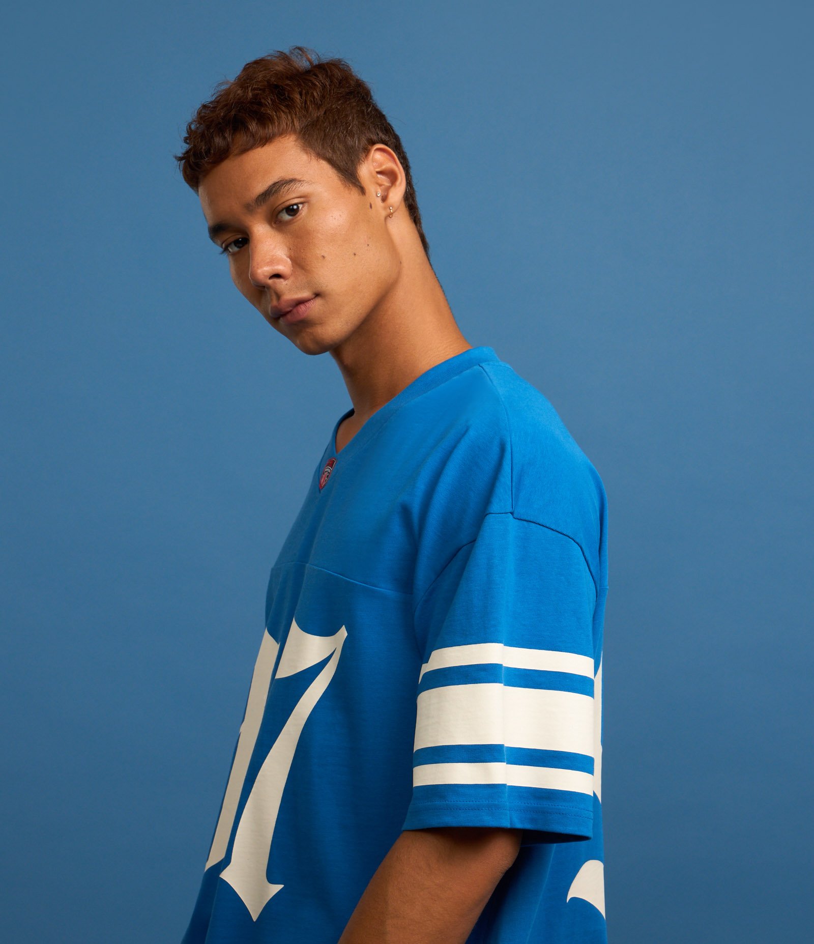 Camiseta Overboxy Sportcore Futebol Americano Azul 5