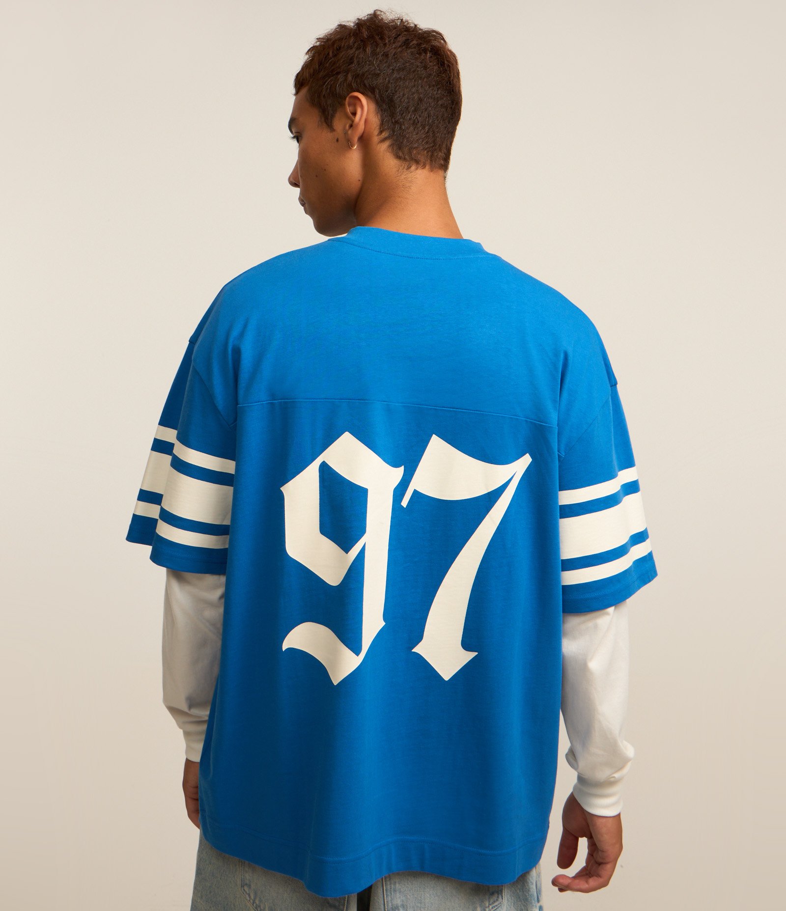 Camiseta Overboxy Sportcore Futebol Americano Azul 4