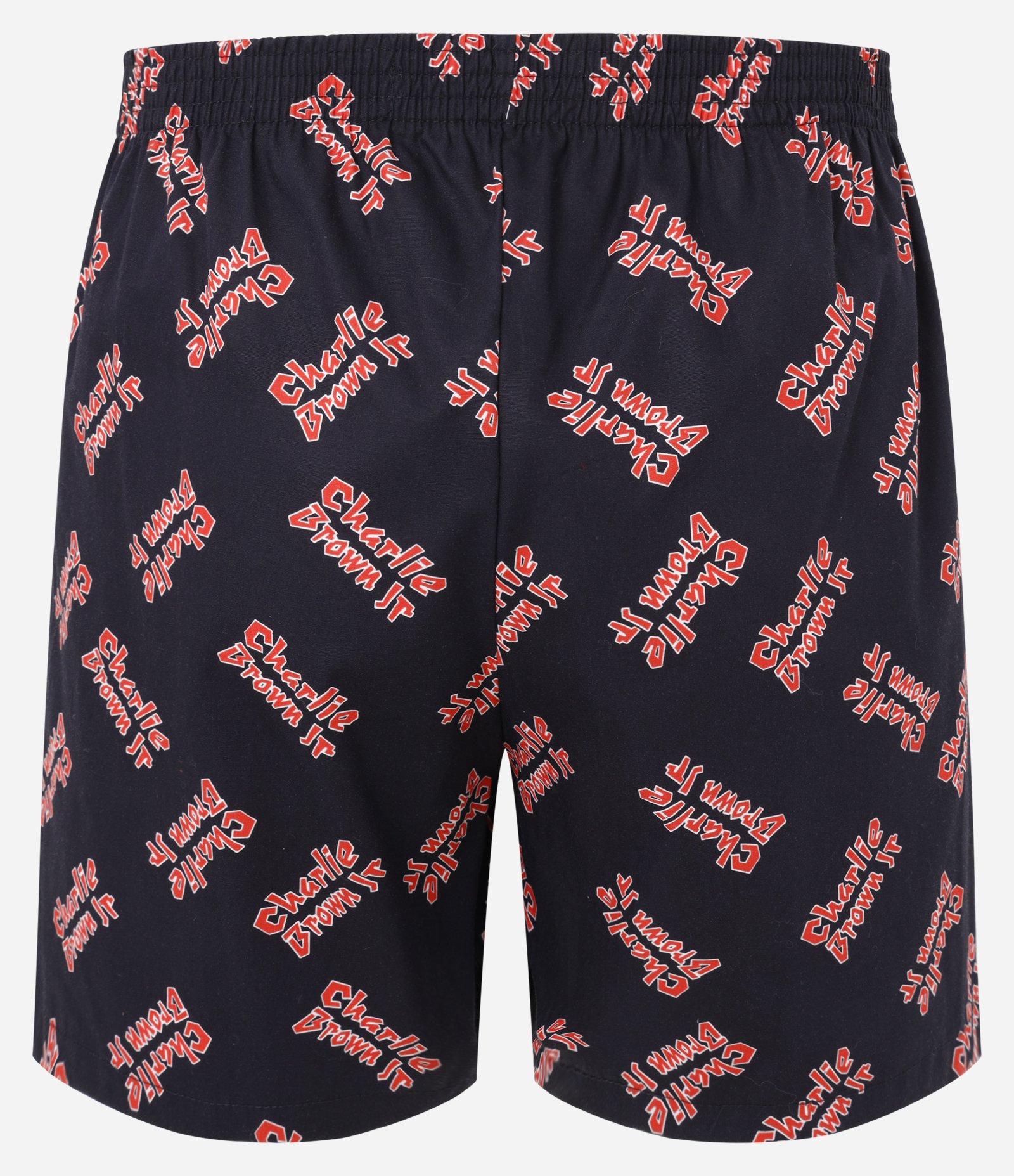 Cueca Samba Canção Curta em Tricoline com Estampa Charlie Brown Jr Preto 5