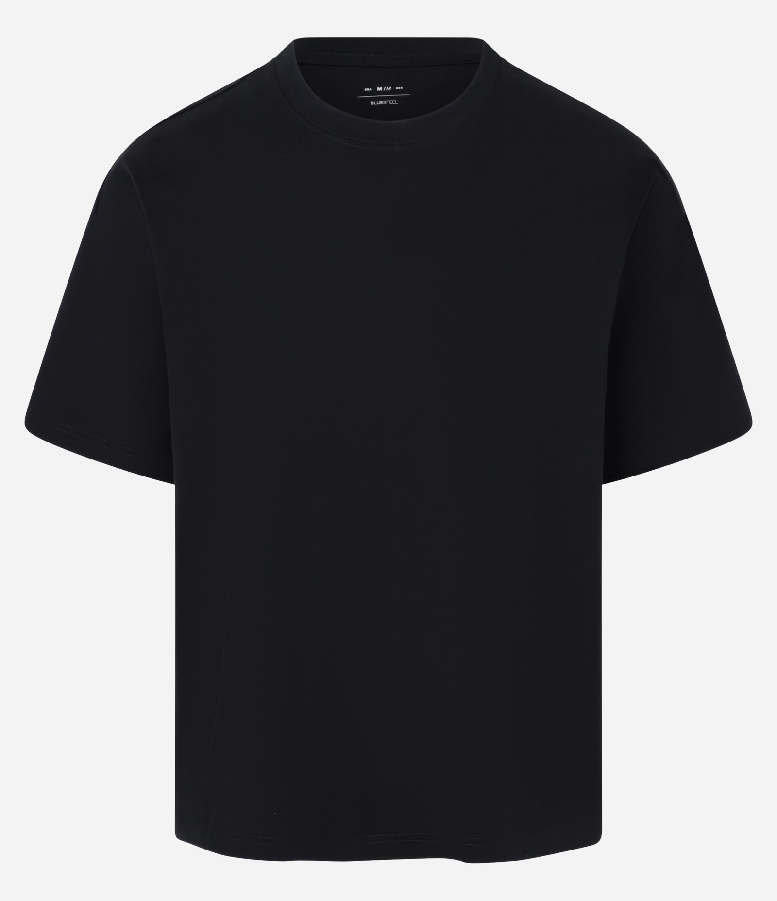 Camiseta Básica Oversized em Algodão Preto 4