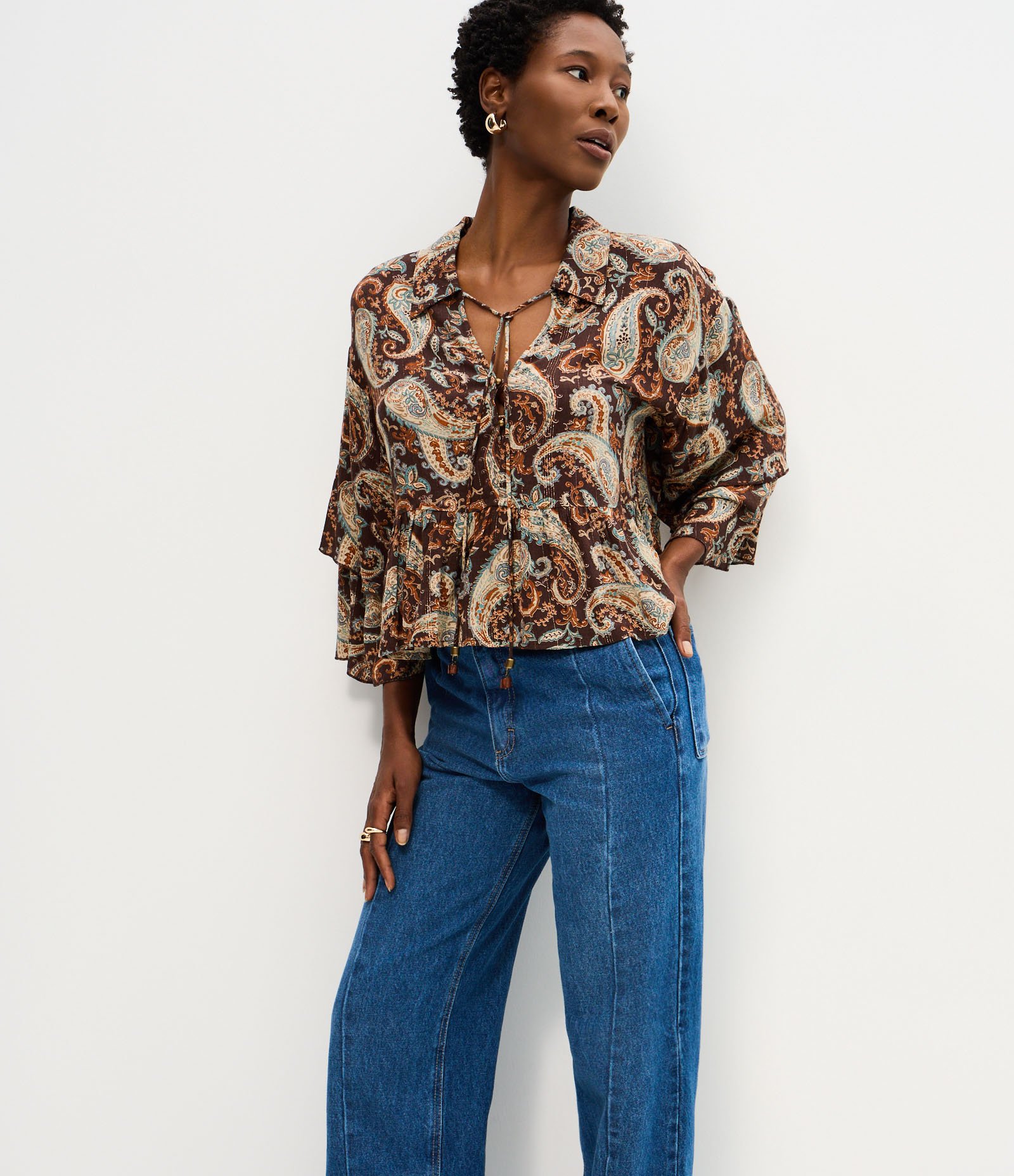 Calça Reta Comfort em Jeans com Cintura Alta Azul 2