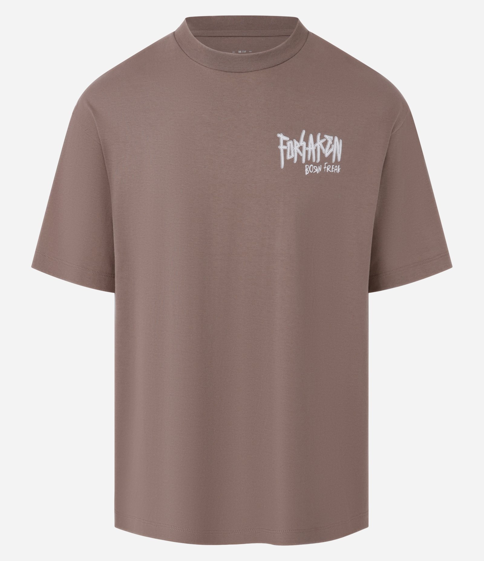 Camiseta Relaxed em Malhão Estonado com Estampa Forsaken Born Freak Marrom 6