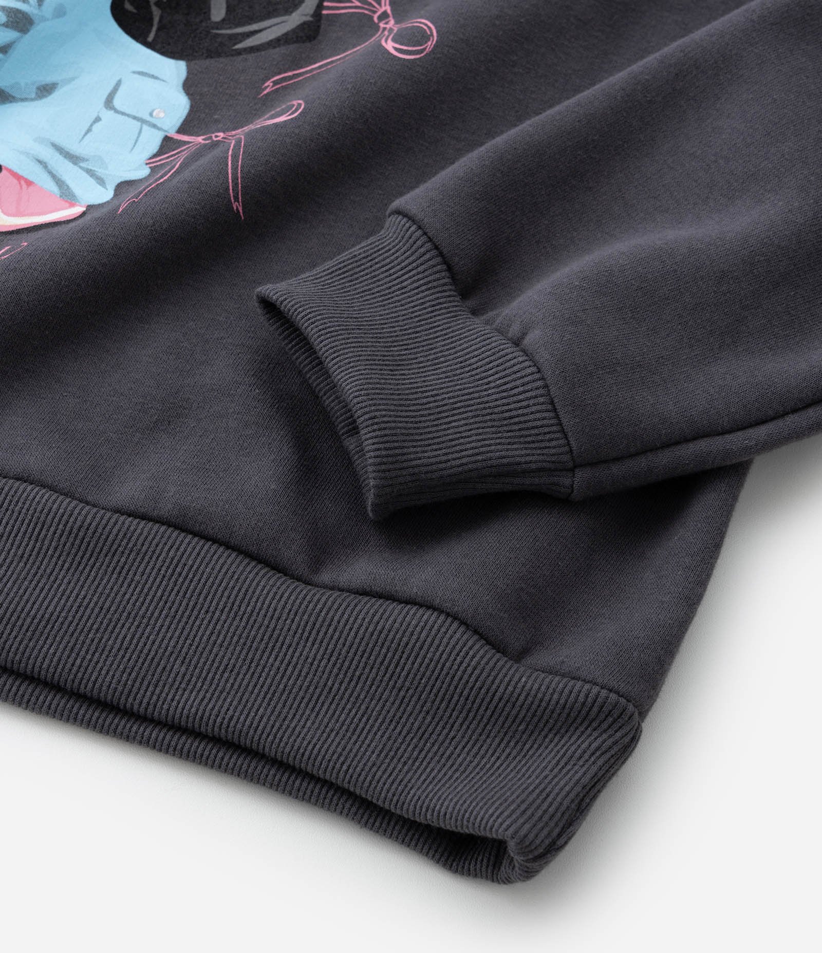 Blusão Oversized Infantil com Estampa Coelha - Tam 5 a 14 Anos Cinza 5