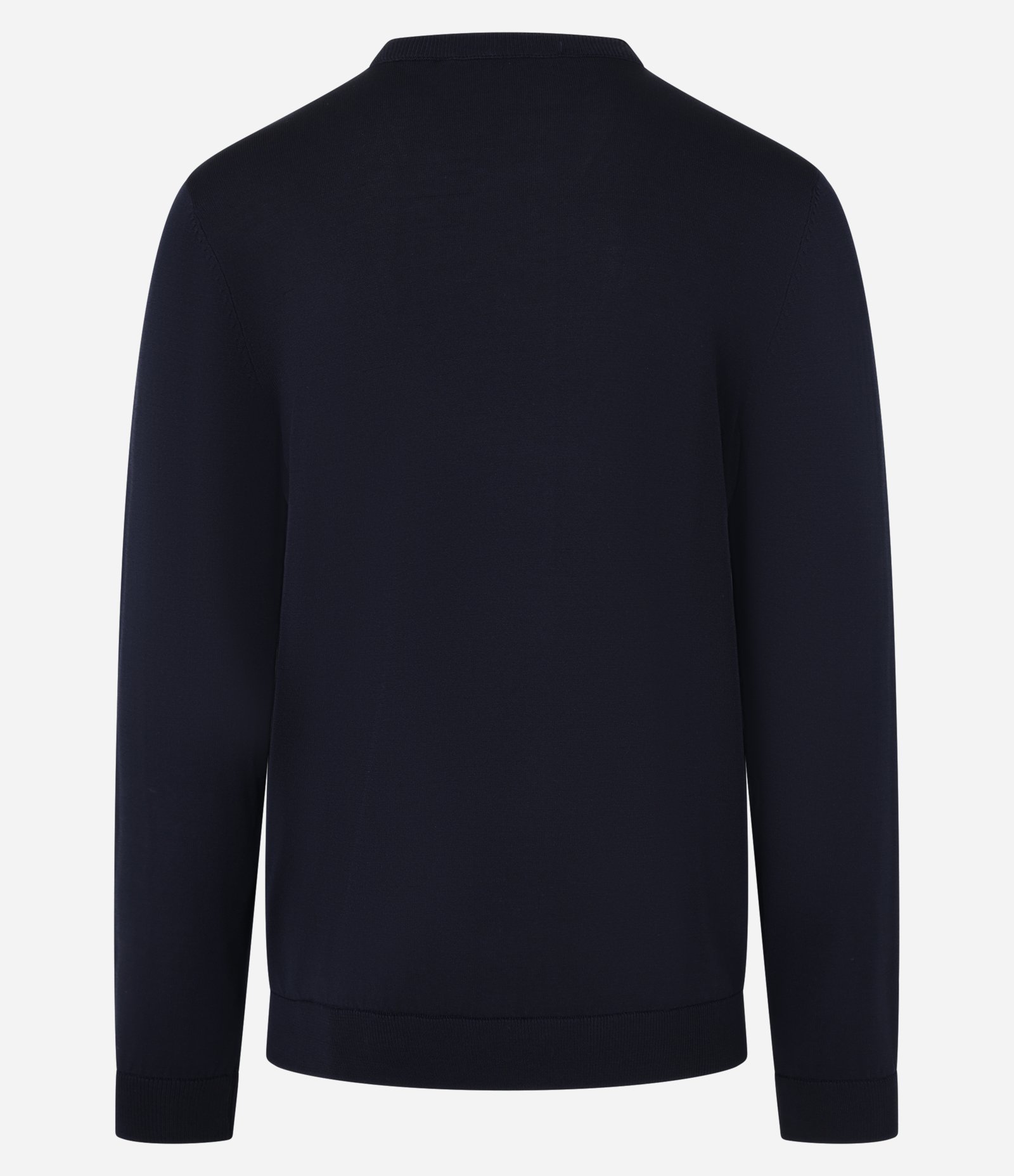 Suéter Básico em Viscose com Gola V Azul 7