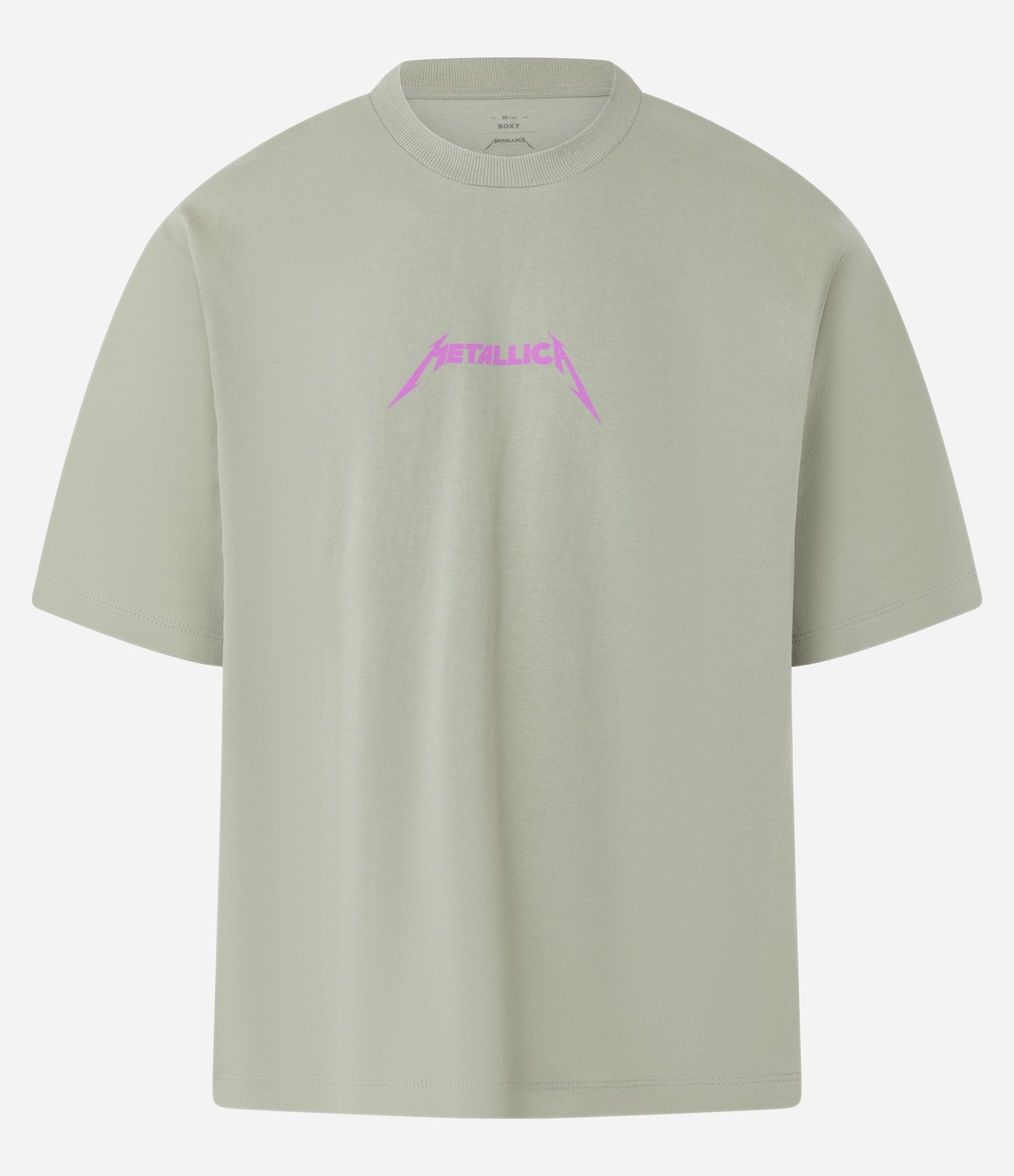 Camiseta Comfort em Algodão com Estampa de Caveira e Lettering Metallica Verde 7