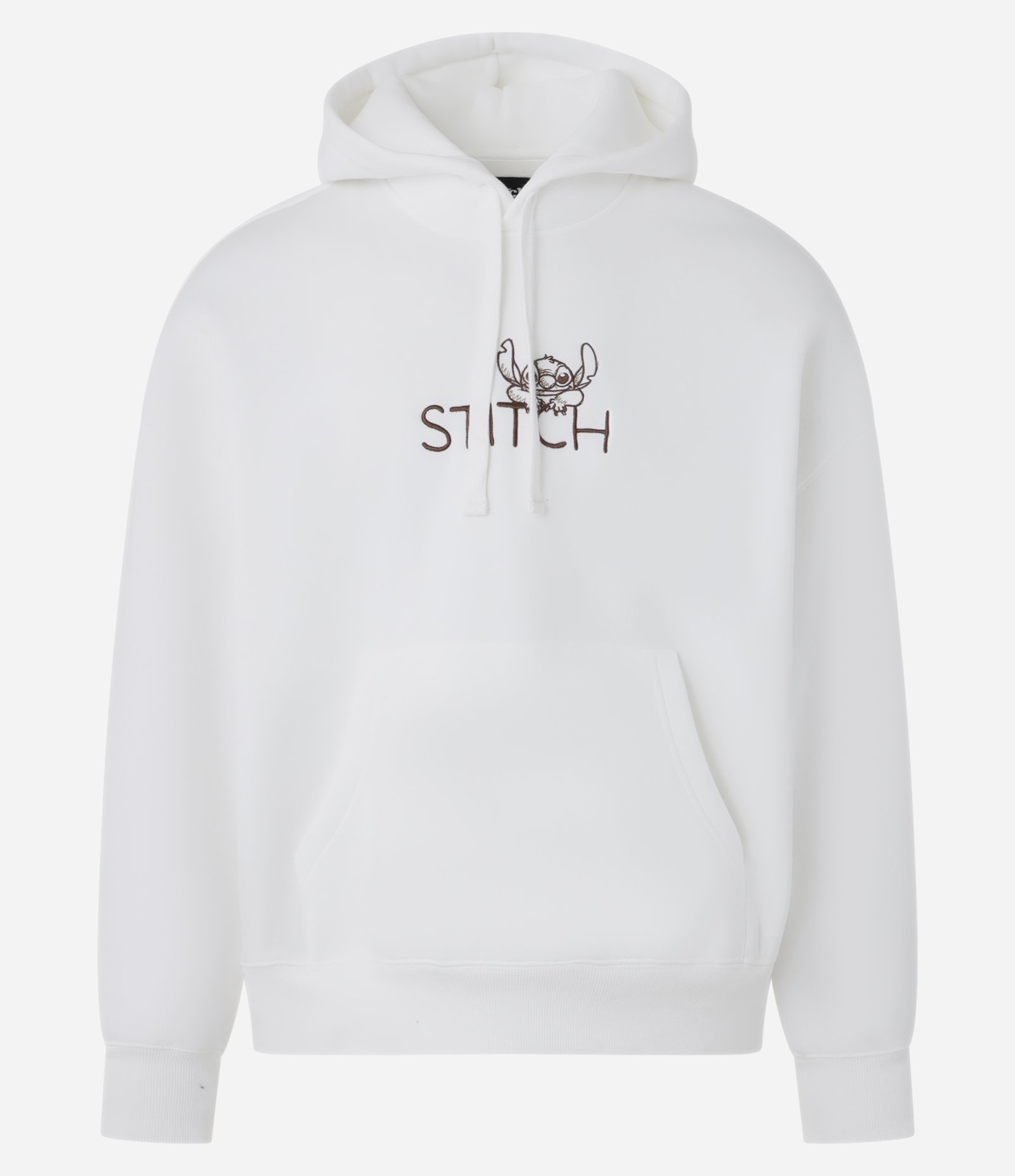 Casaco Boxy em Fleece com Estampa Stitch Branco 6