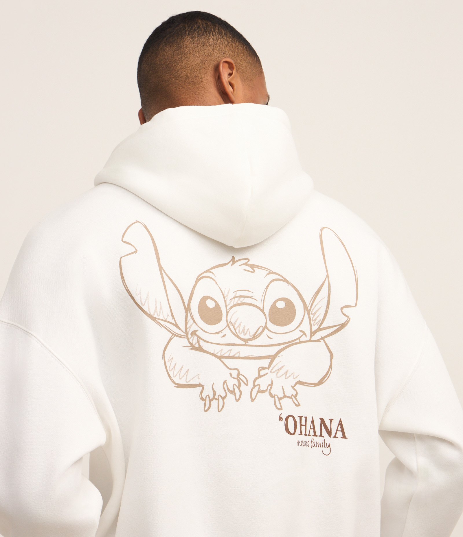 Casaco Boxy em Fleece com Estampa Stitch Branco 2