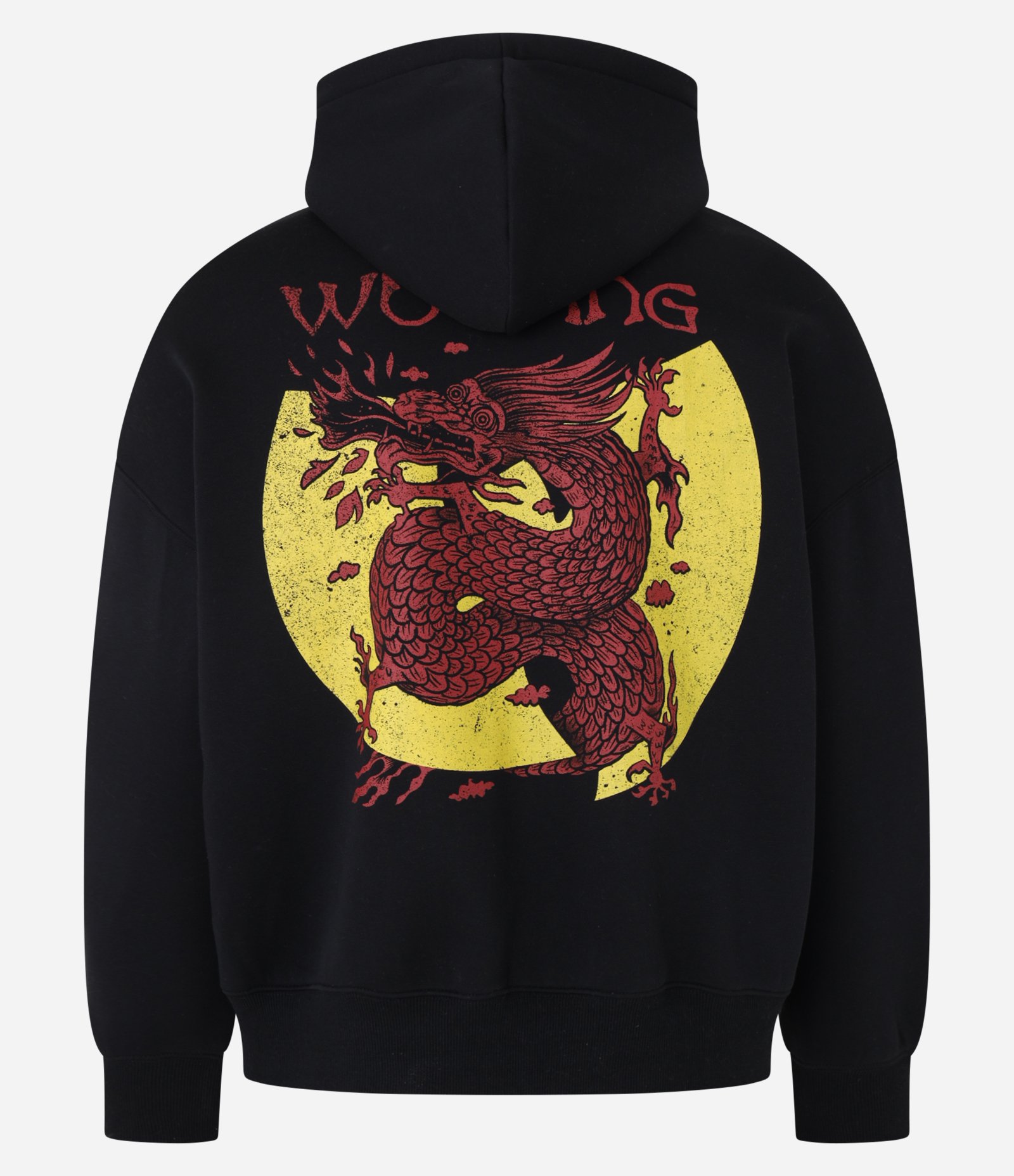 Casaco Boxy em Fleece com Felpa e Estampa de Dragão Oriental Wu Tang Clan Preto 8