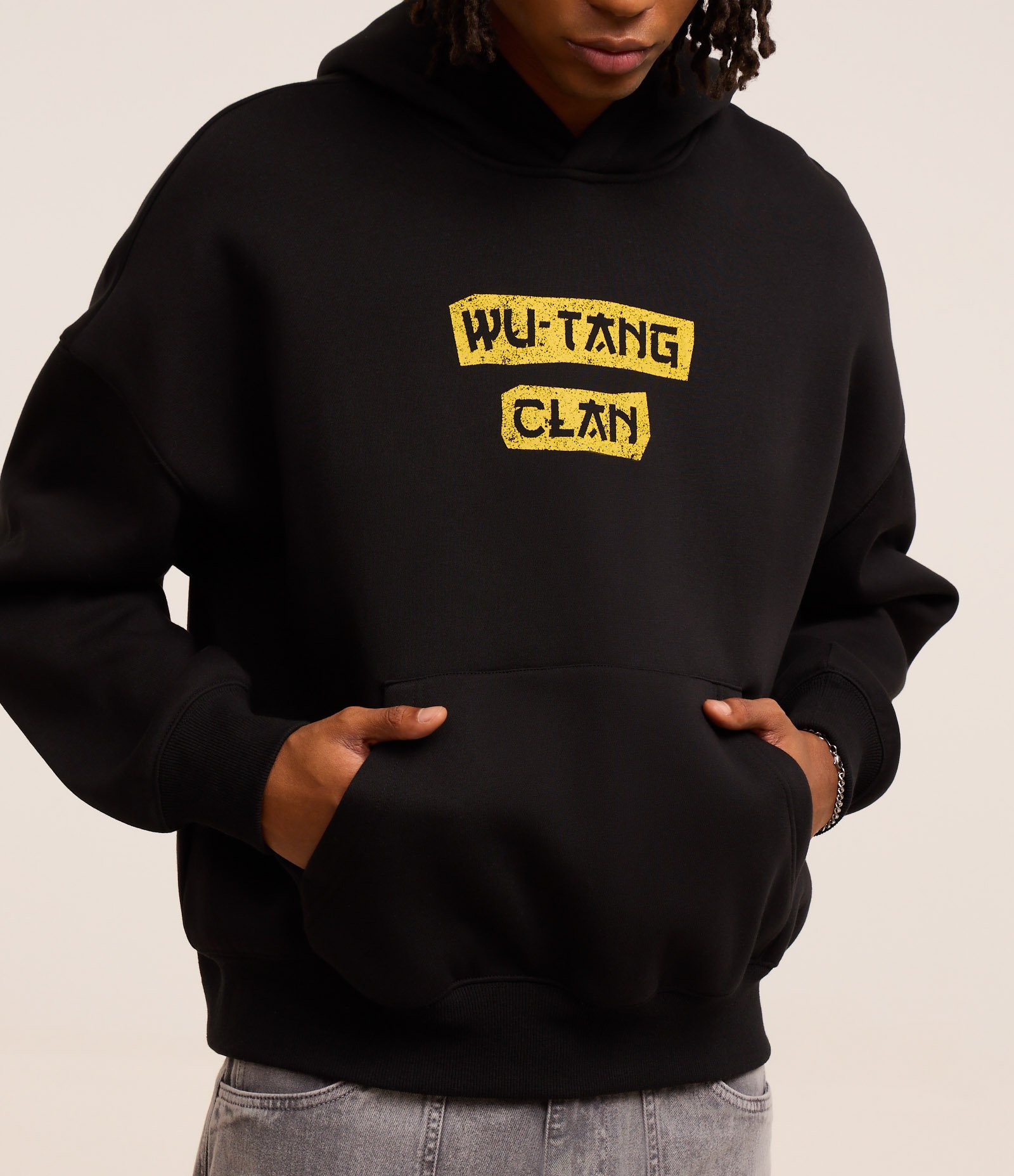 Casaco Boxy em Fleece com Felpa e Estampa de Dragão Oriental Wu Tang Clan Preto 5