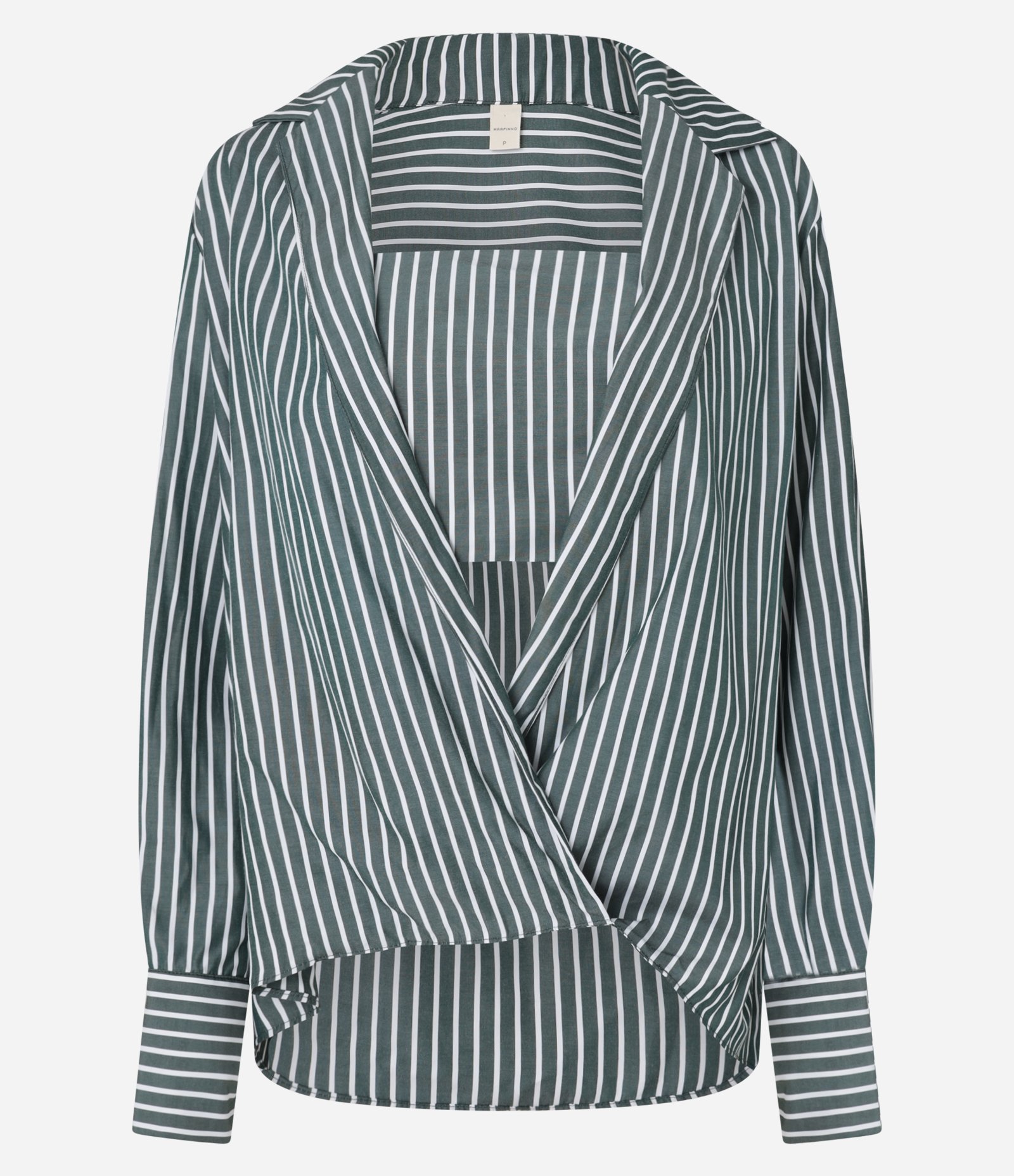 Camisa em Tricoline Listrada com Top Verde 6