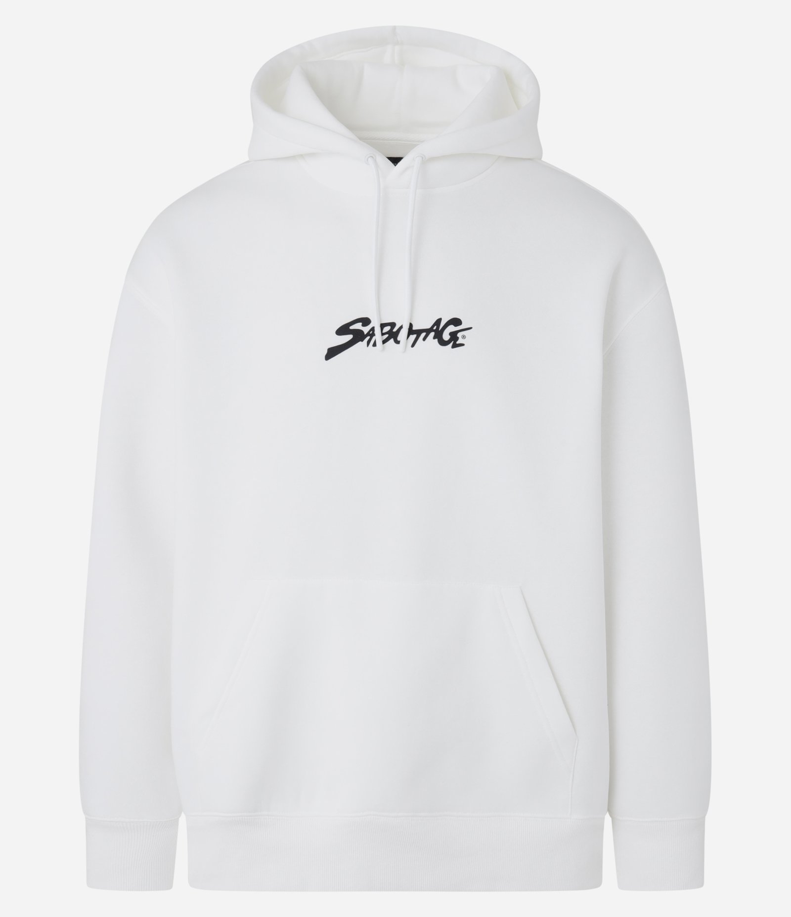 Blusão Relaxed com Estampa Sabotage em Fleece Branco 8