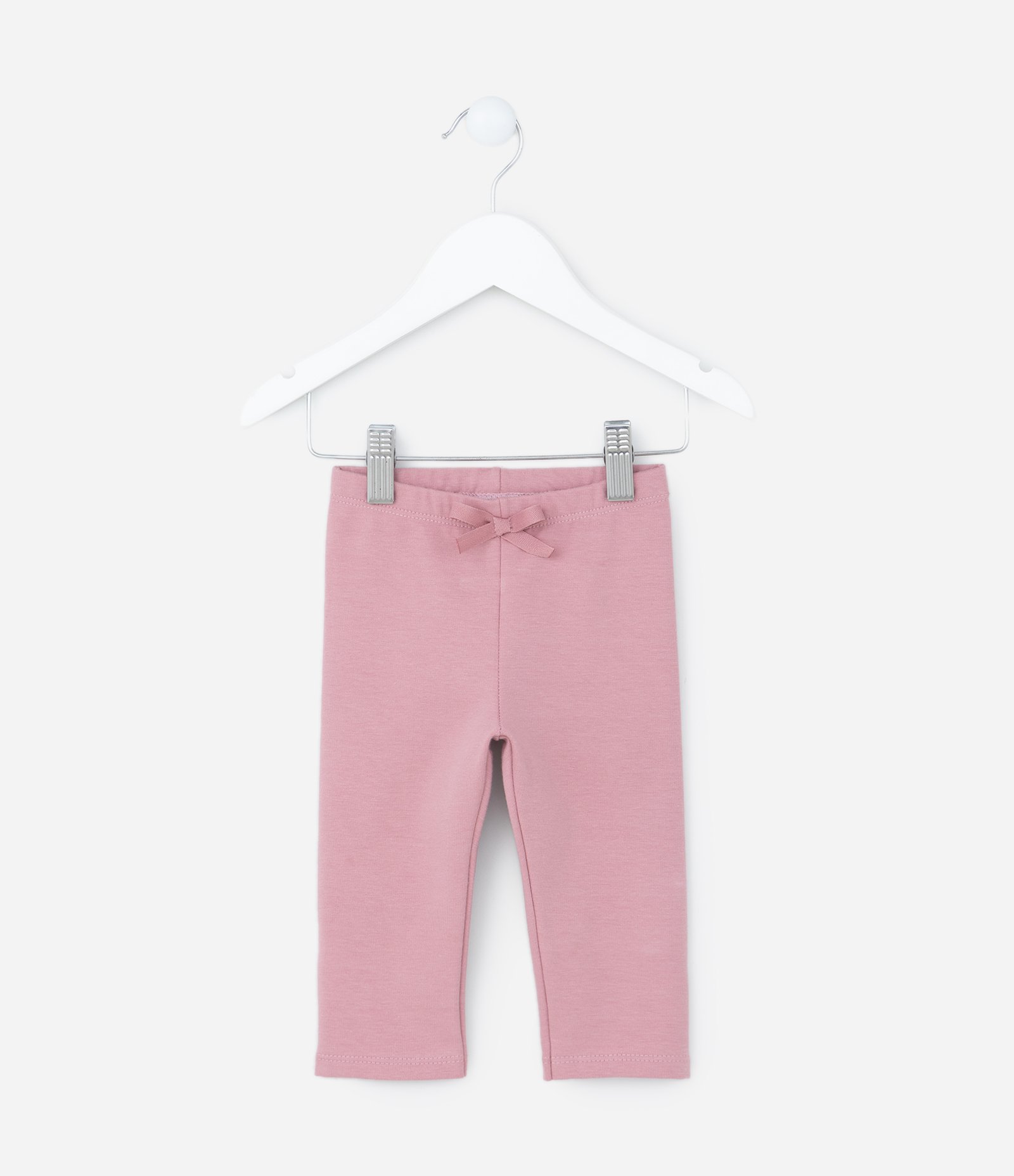 Calça Legging Infantil Quentinha com Lacinho - Tam 0 a 18 meses Rosa 1