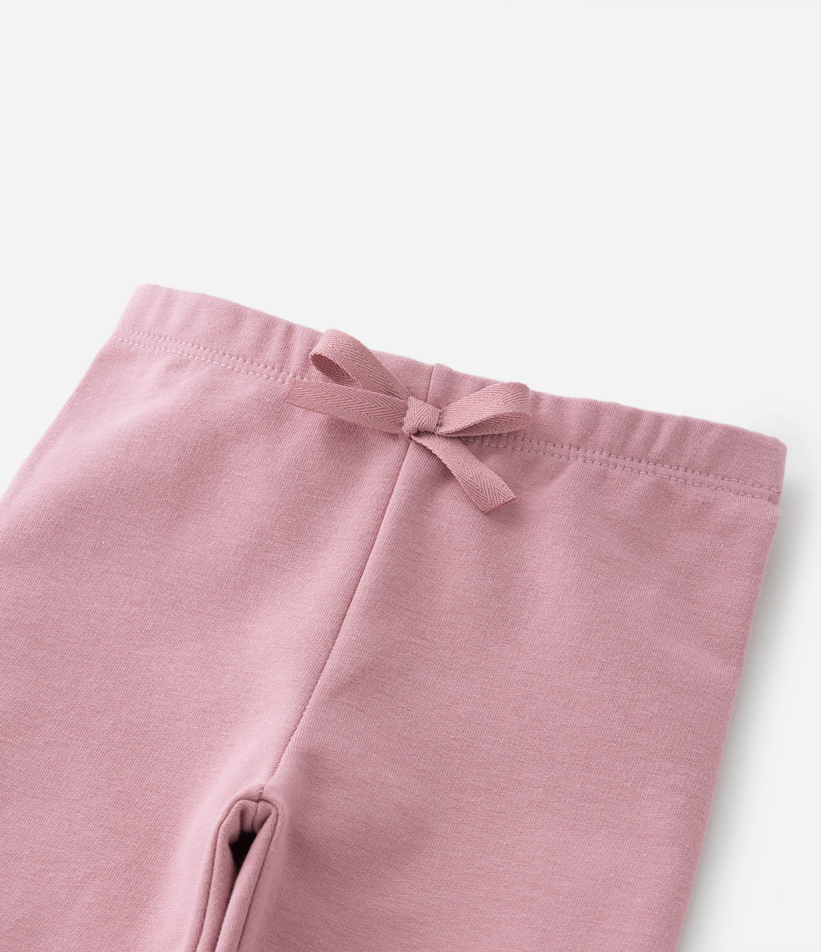 Calça Legging Infantil Quentinha com Lacinho - Tam 0 a 18 meses Rosa 4