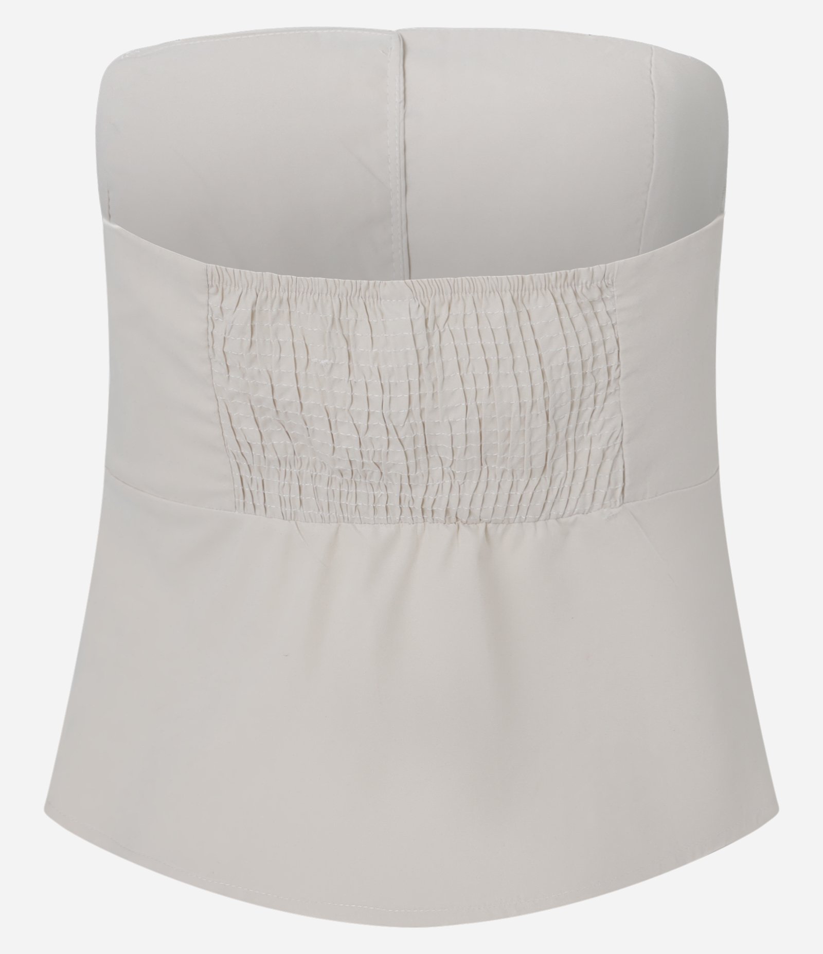 Colete Cupro com Botões Frontais Bege 5