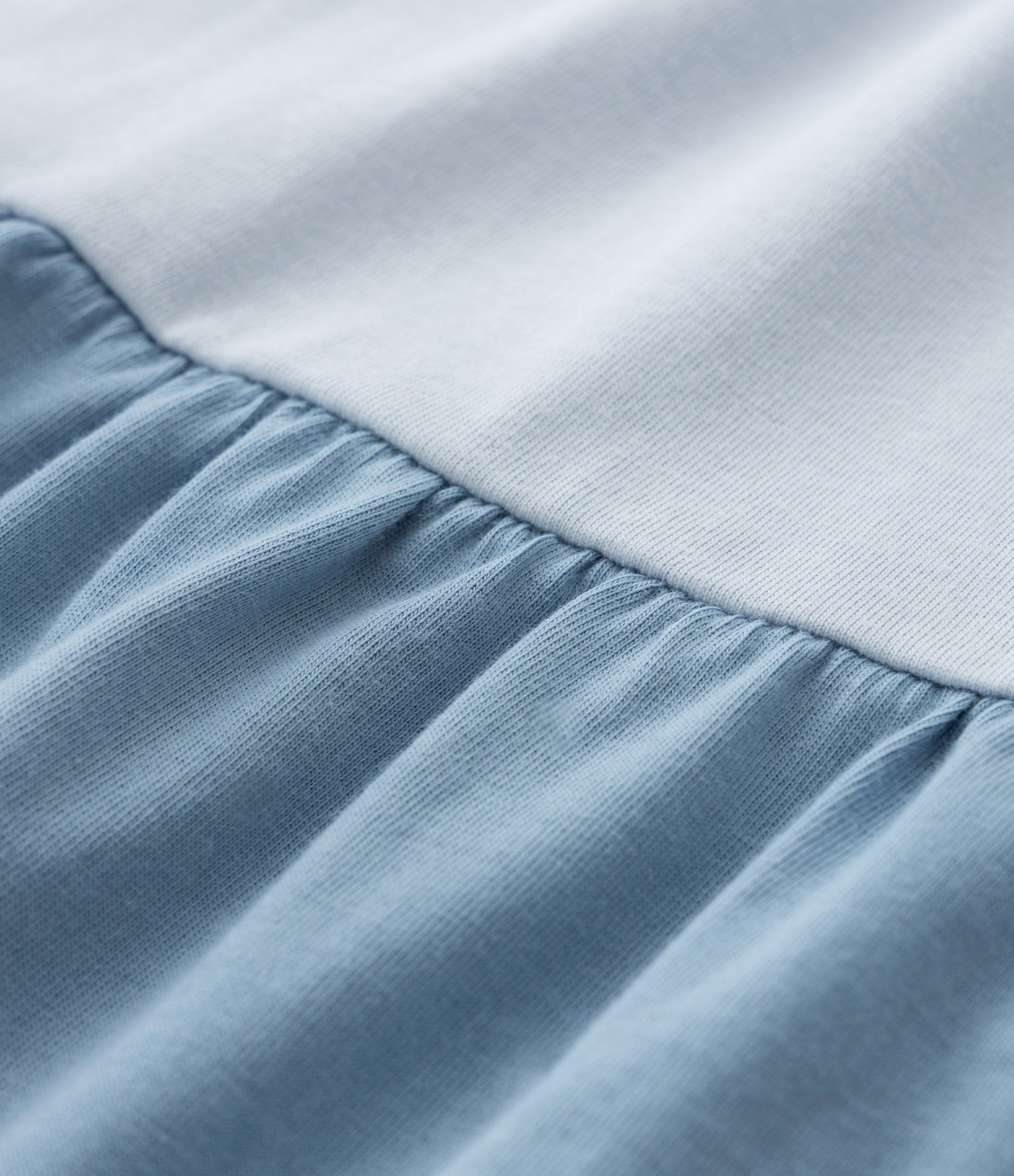 Vestido Marias Infantil com Bordado de Coração e Manga Bufante - Tam 1 a 5 Anos Bege/Azul 3