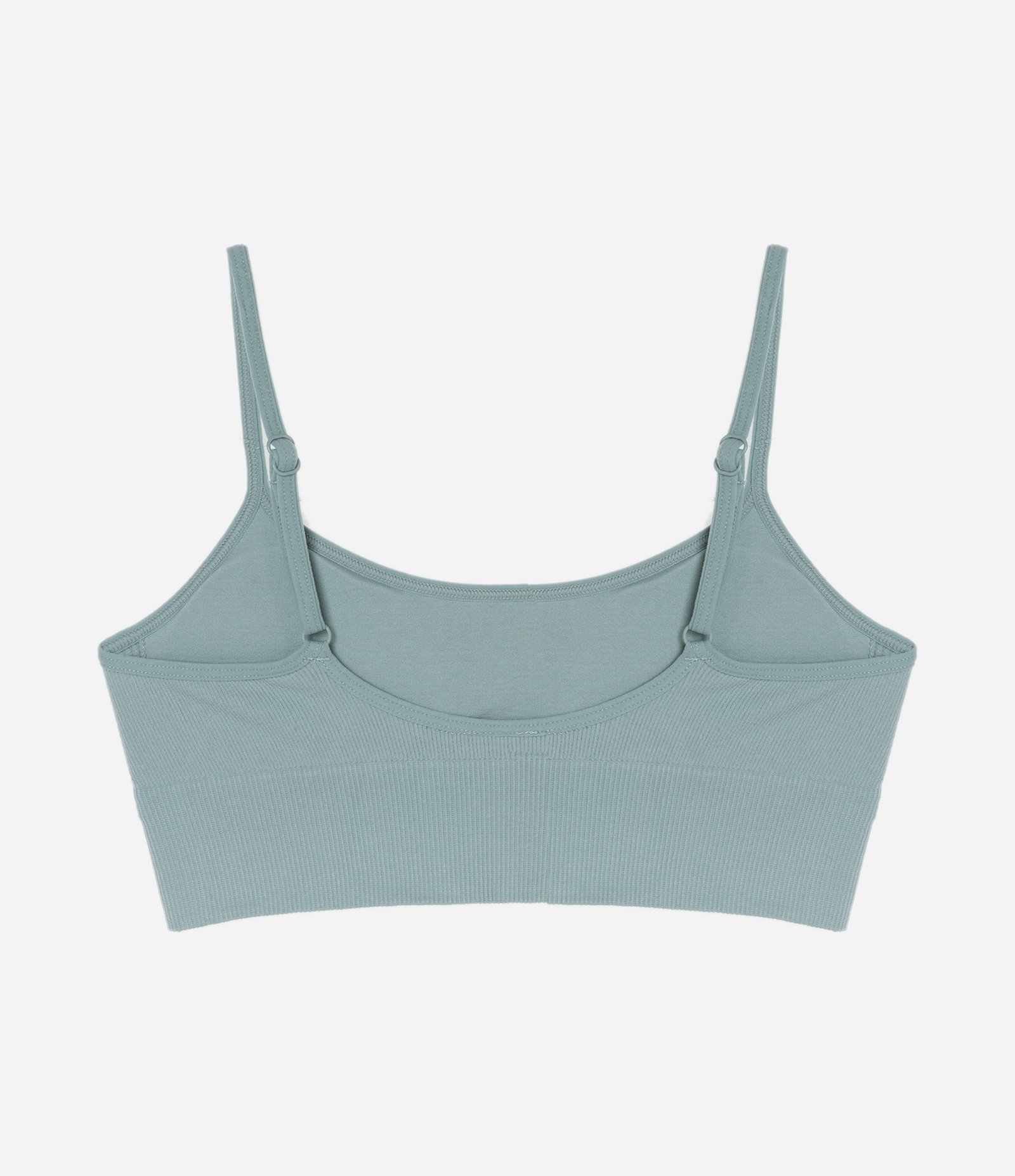 Sutiã Top com Bojo Removível Texturizado Seamless Verde 5