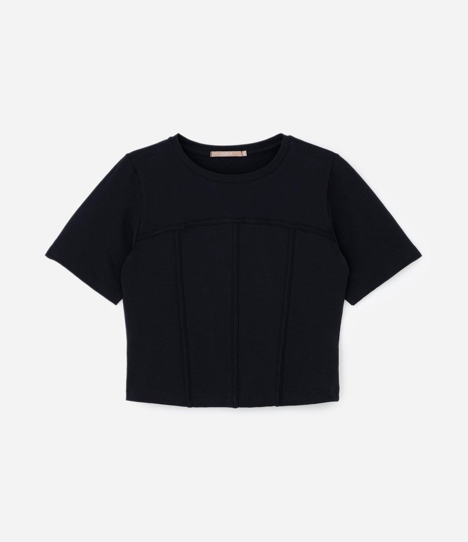 Blusa Corsetada em Cotton Curve & Plus Size Preto 5